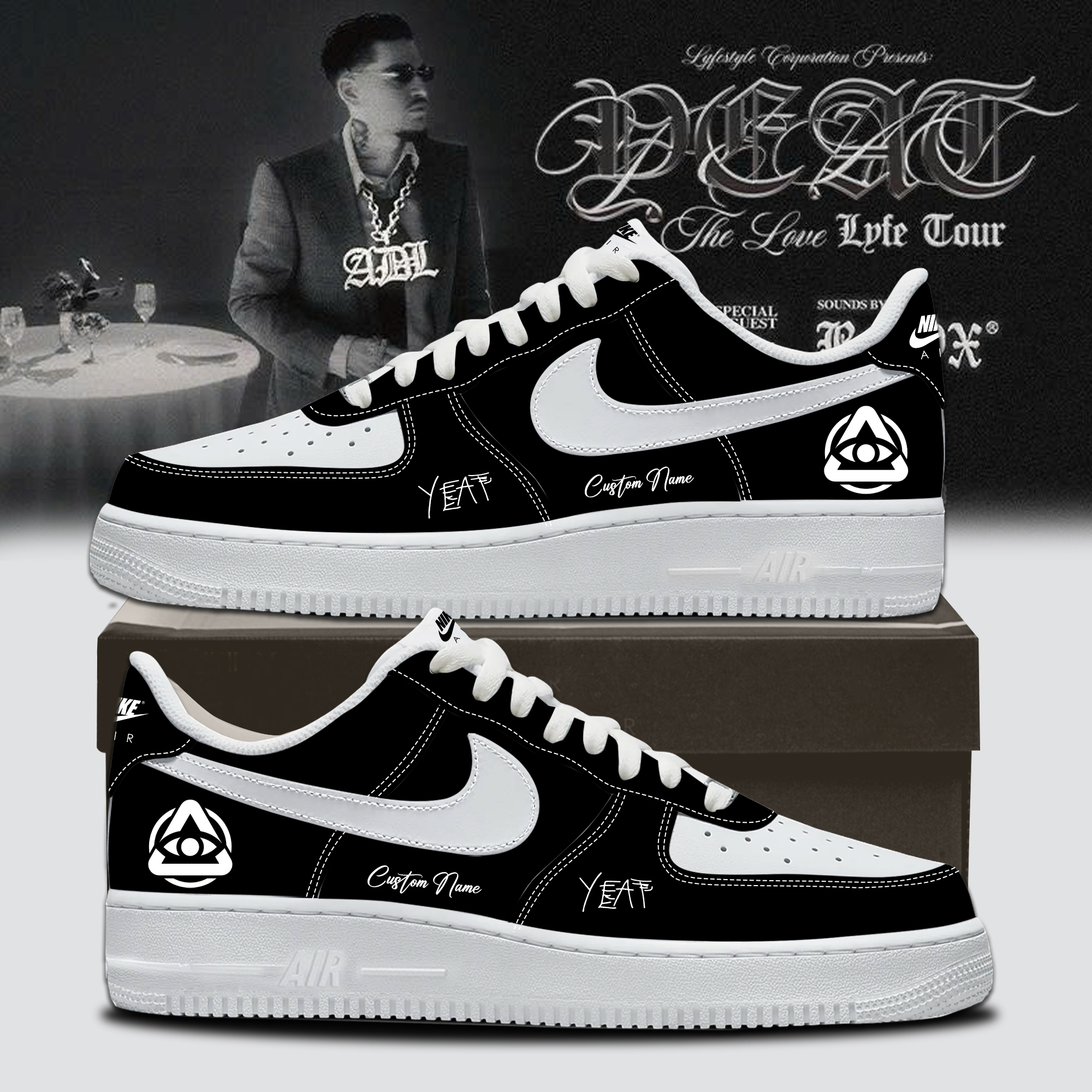 YEAT LOVELYFE Tour Signed Exclusive Streetwear Sneakers