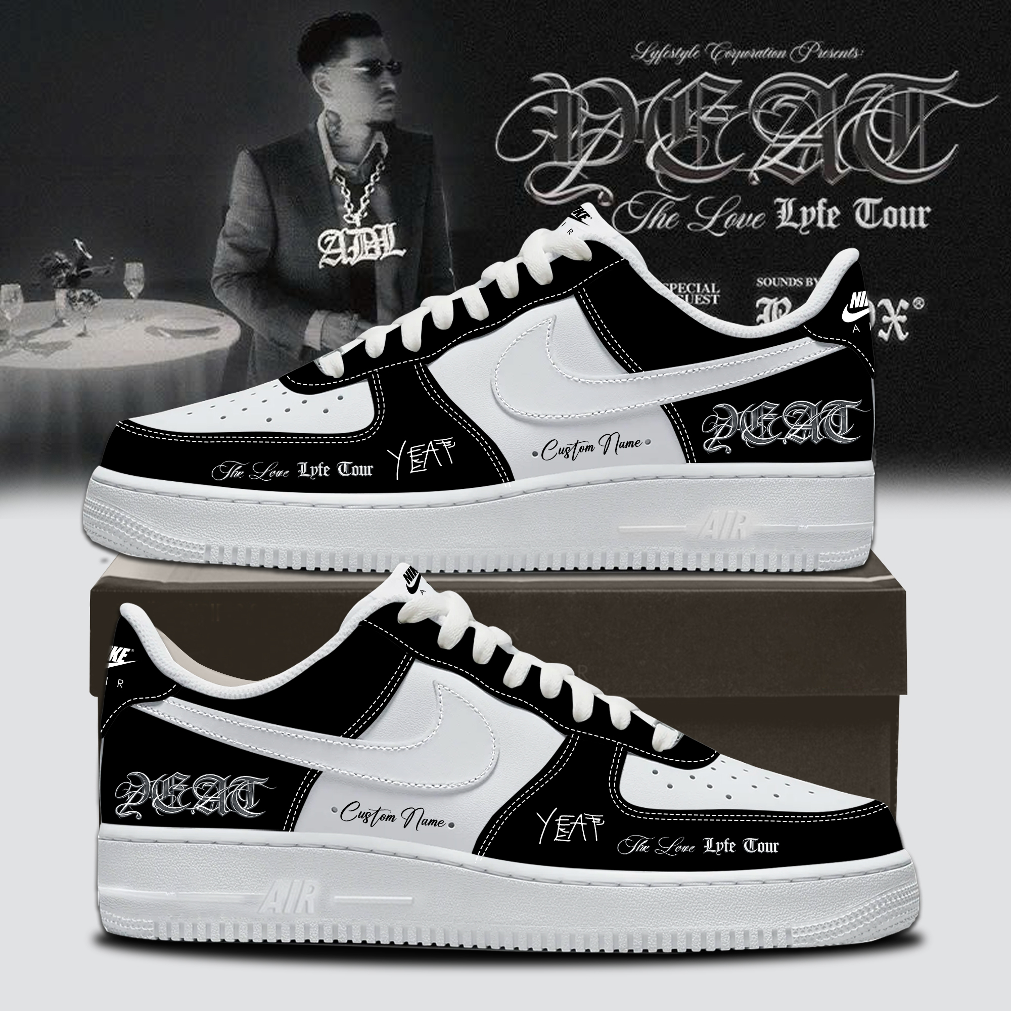 YEAT LOVELYFE Tour Signed Premium Casual Sneakers