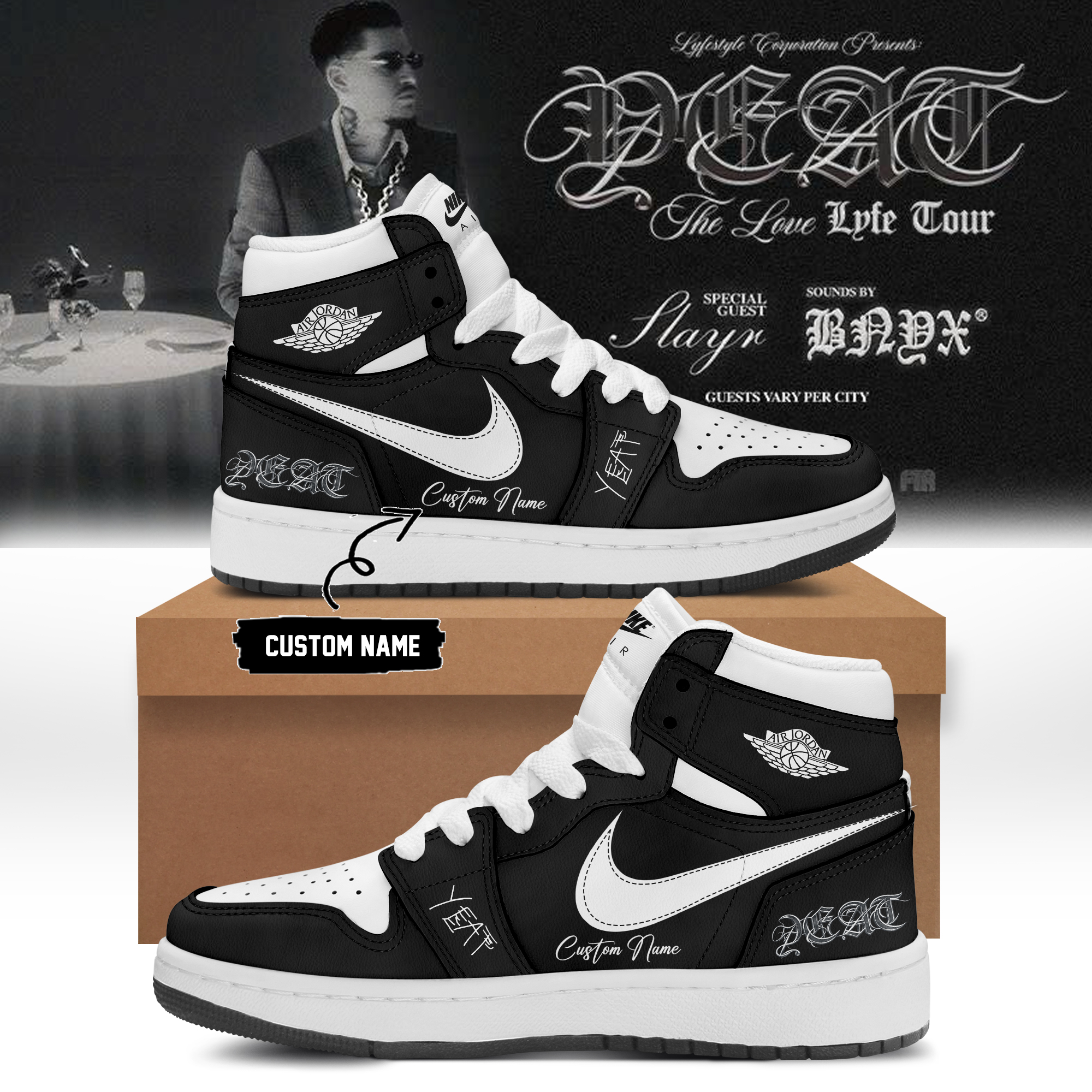 YEAT LOVELYFE Tour Signed Premium Lifestyle Shoes