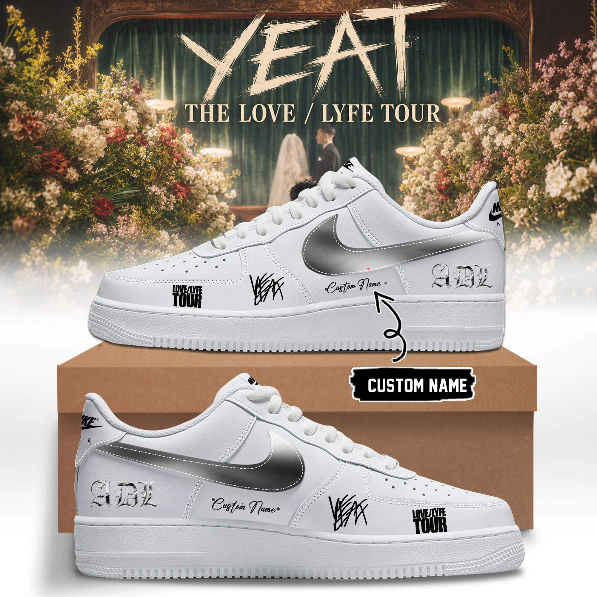 YEAT The Love Lyfe Tour 2026 Collector Edition Sneakers
