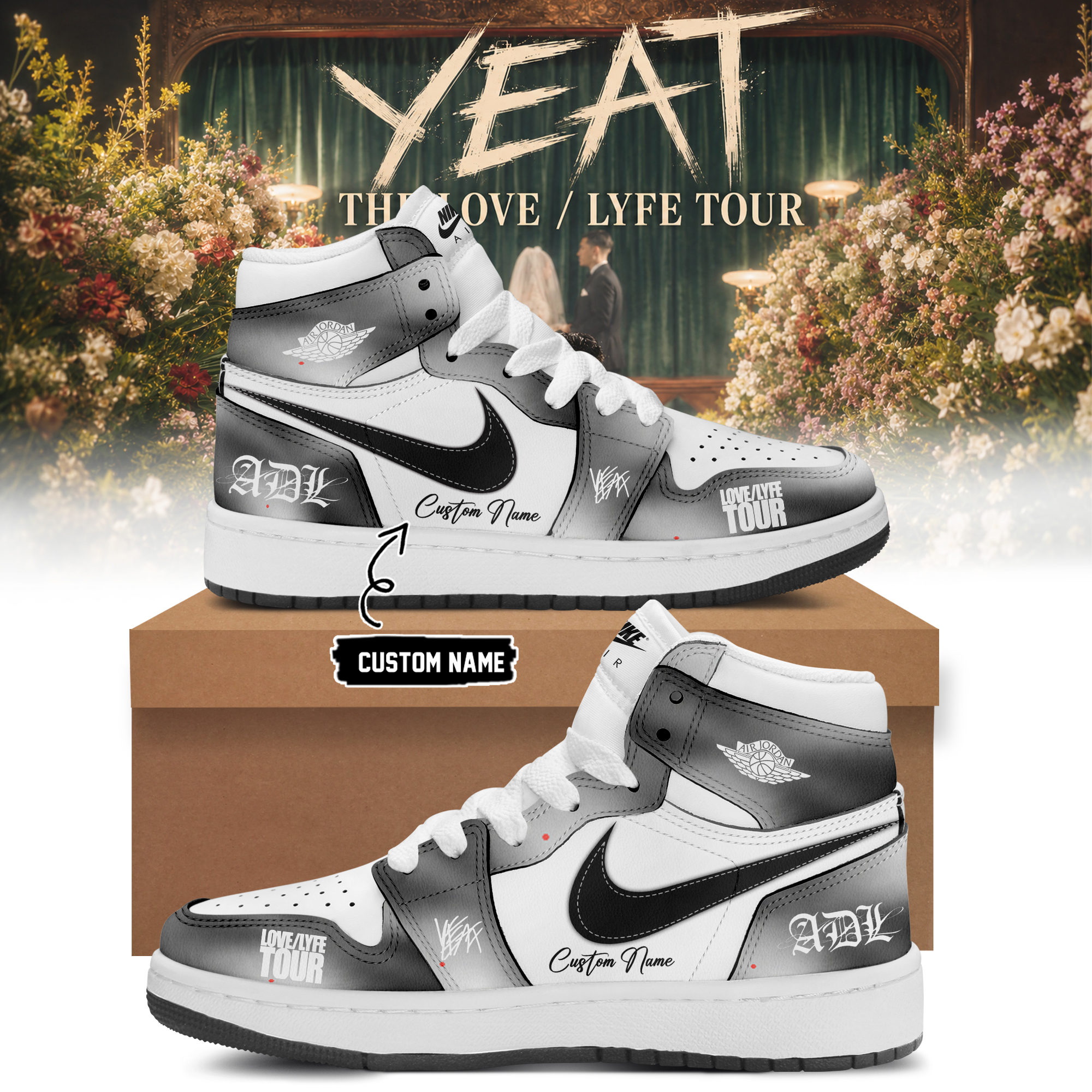 YEAT The Love Lyfe Tour 2026 Premium Lifestyle Sneakers
