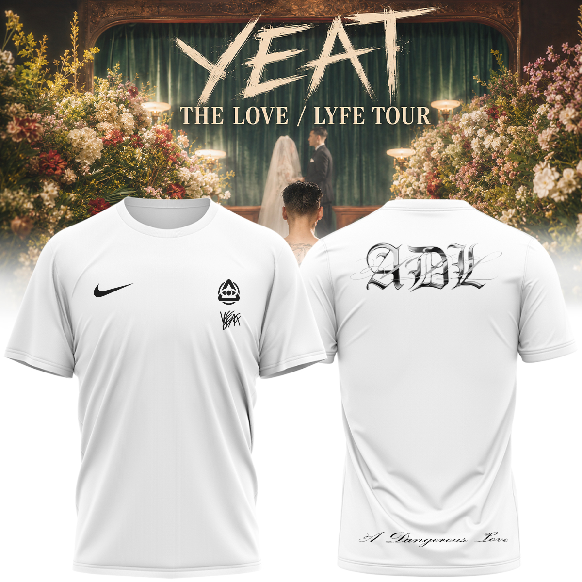 YEAT The Love Lyfe Tour 2026 Vintage Tour Graphic T Shirt