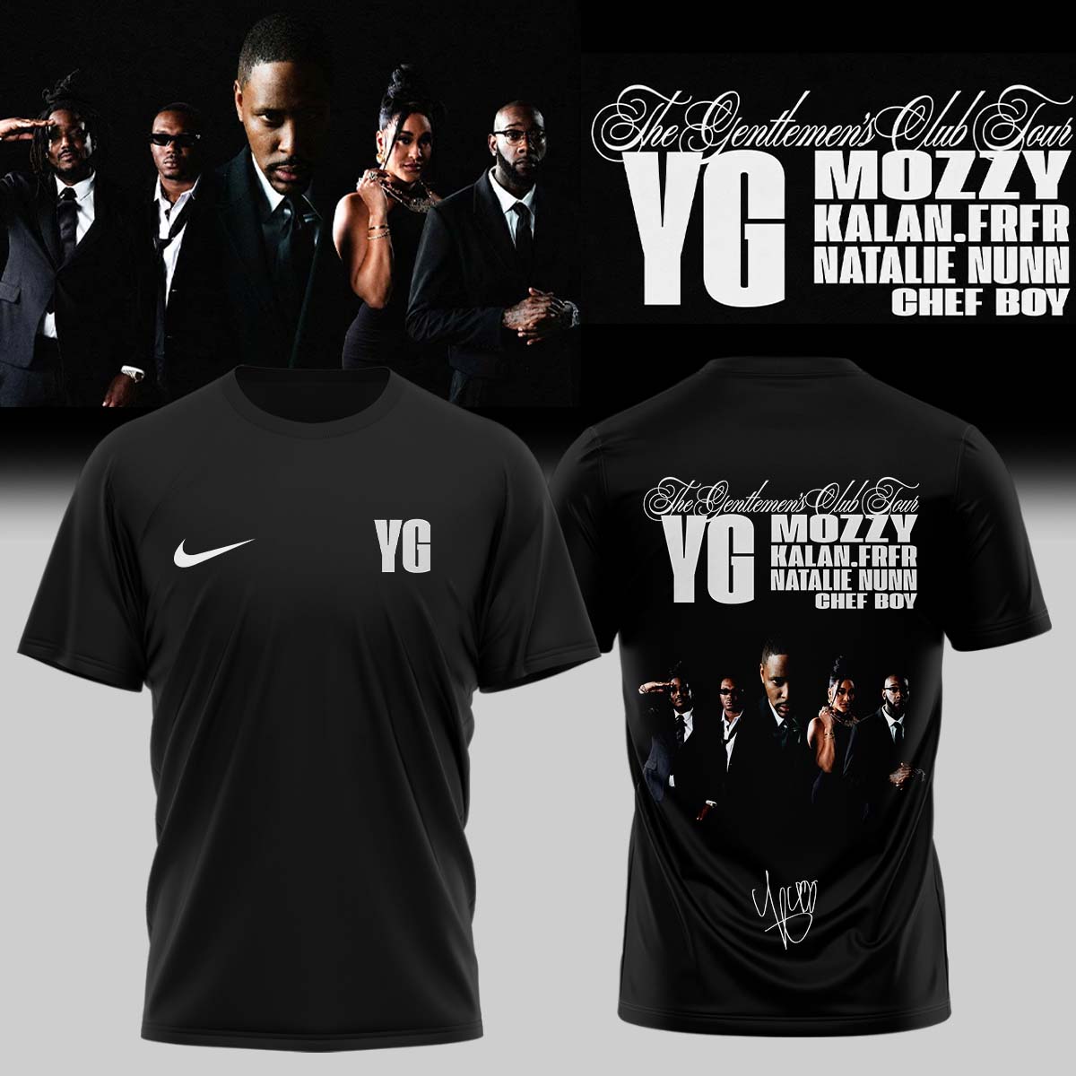 YG The Gentlemens Club Signature Graphic TShirt