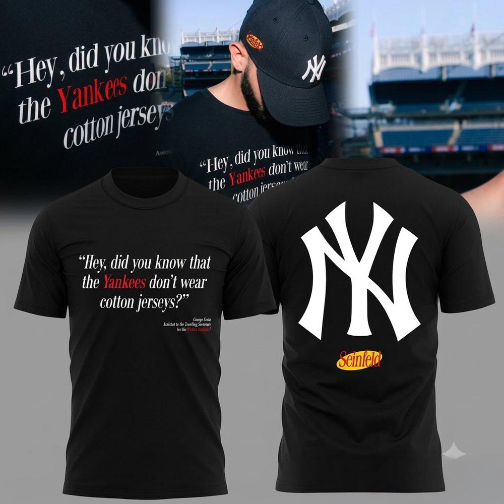Yankees Hey Did You Jersey Tee Baseball Fanwear Graphic 1 - Unicasport Yankees Hey Did You Jersey Tee Baseball Fanwear Graphic