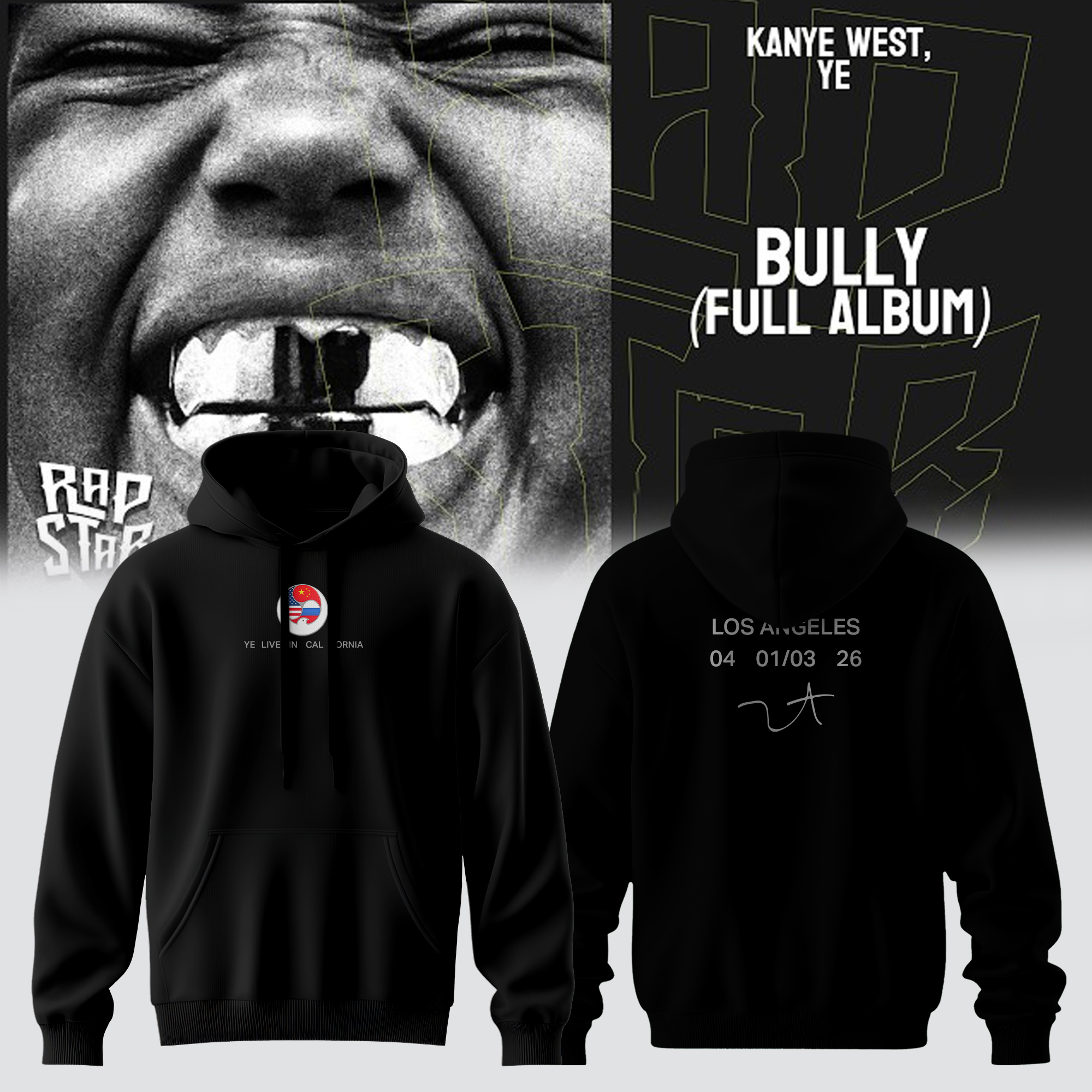 Ye 2026 Tour Official Limited Fan Hoodie