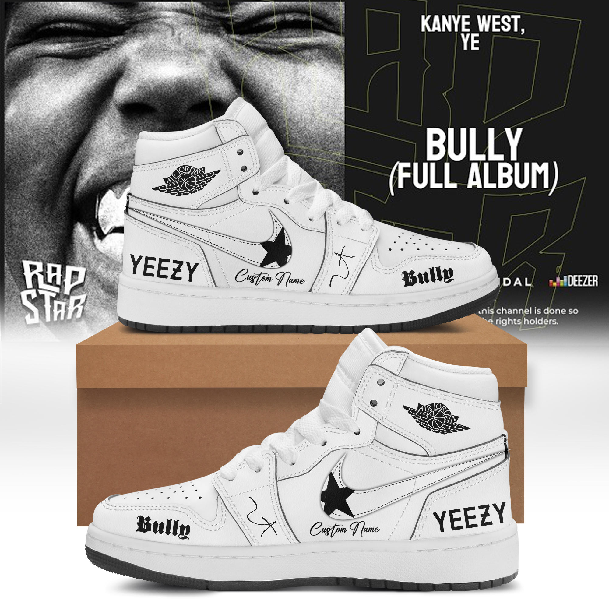 Ye 2026 Tour Premium Signature Sneakers Fan Edition
