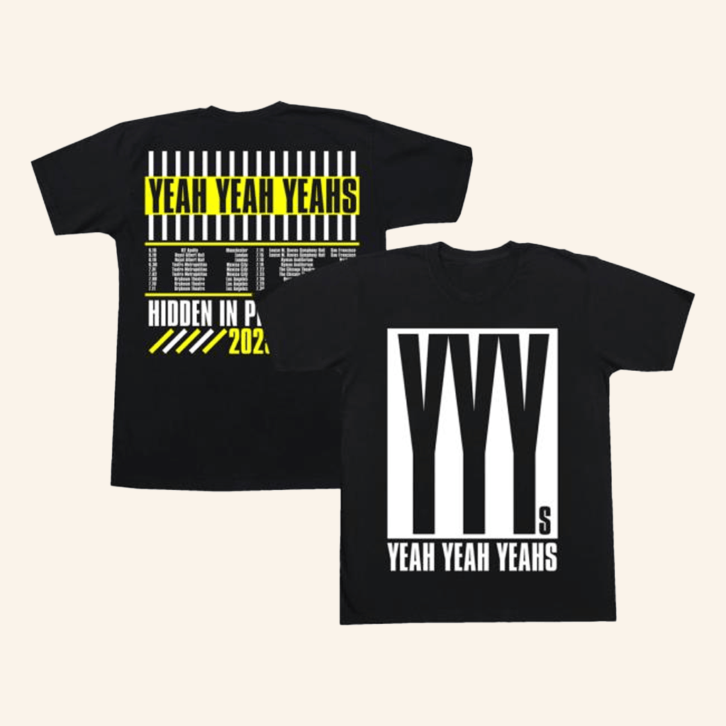Yeah Yeah Yeahs Merch Hidden In Pieces Tour TShirt Fans Gifts