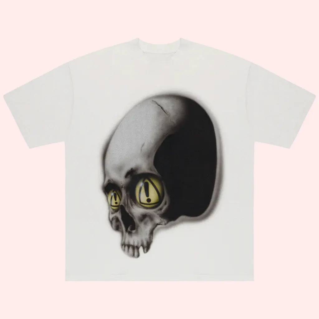 Yeat Merch Dangerous Summer Skull TShirt White Gift Ideas For Him