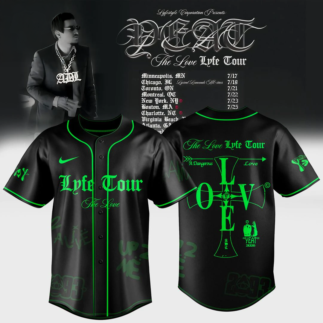 Yeat The LOVELYFE Tour 2026 Edition For Fan Jersey