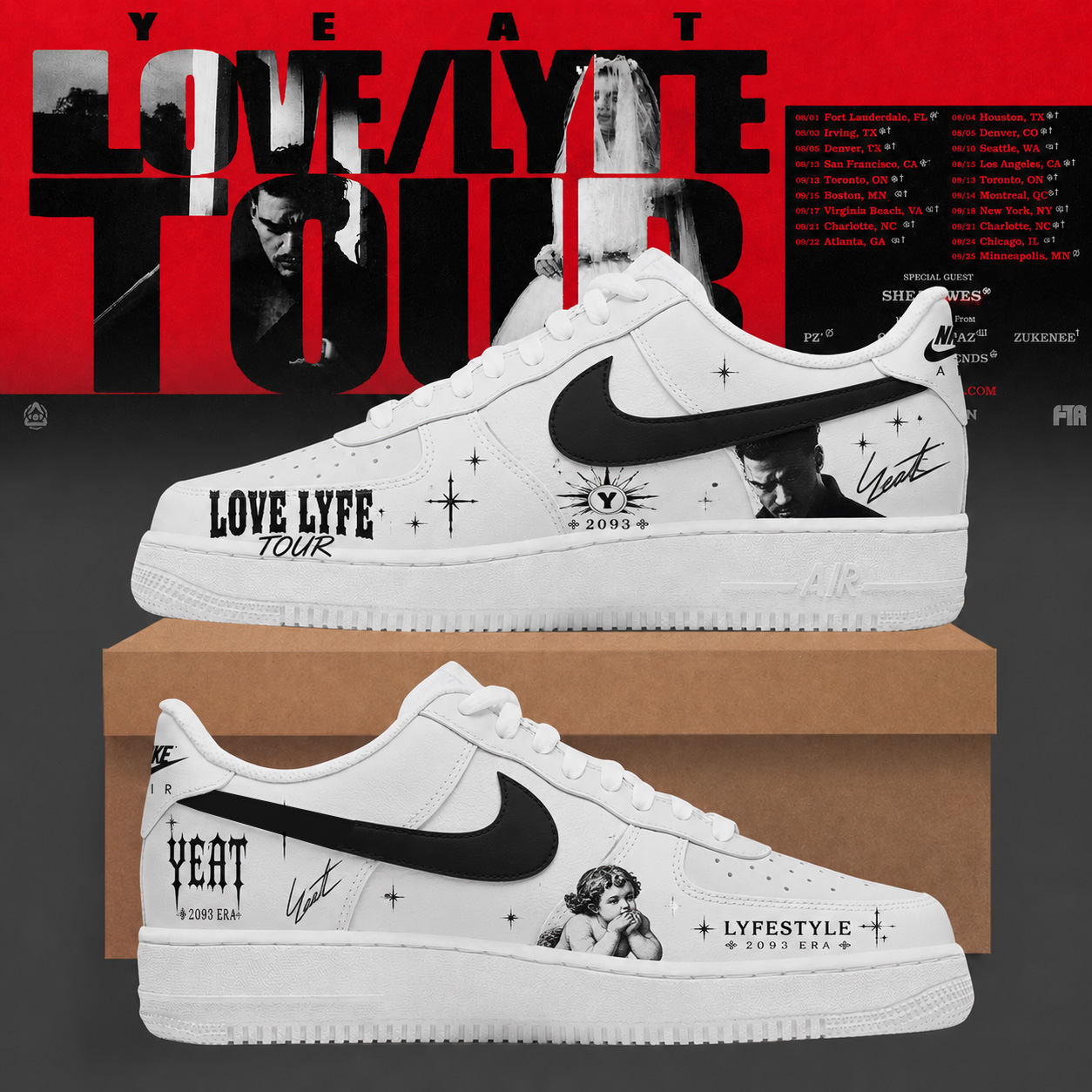 Yeat The LOVELYFE Tour 2026 Edition Limited Tour Shoes