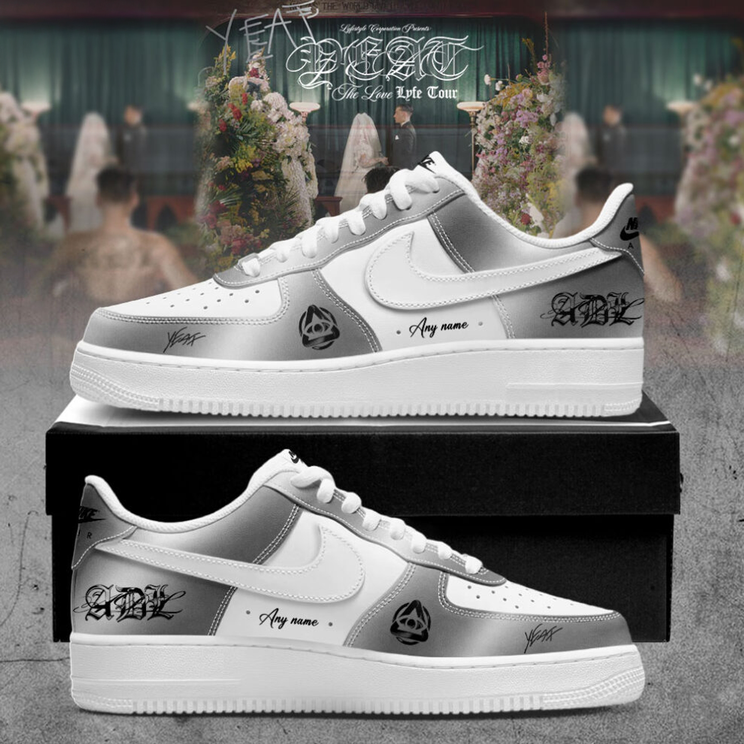 Yeat The Love Lyfe Tour 2026 Limited Edition Air Force 1 Sneakers
