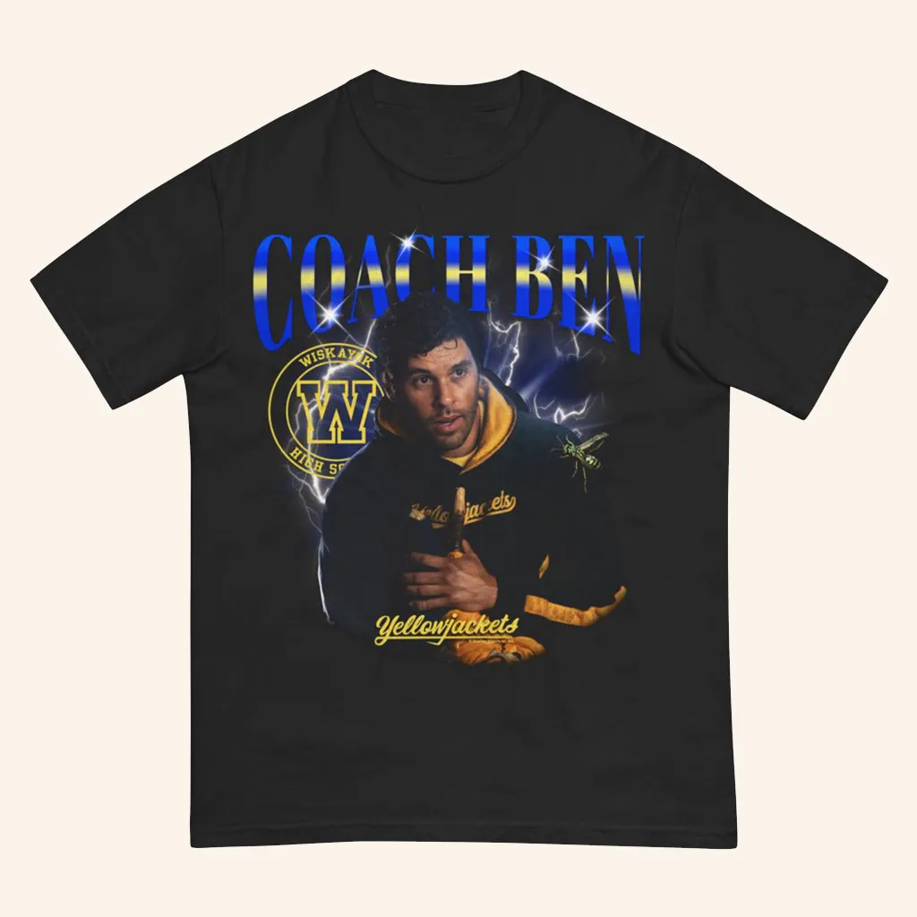 Yellowjackets Merch Yellowjackets Coach Ben Heartthrob TShirt Christmas Gift Ideas For Dad
