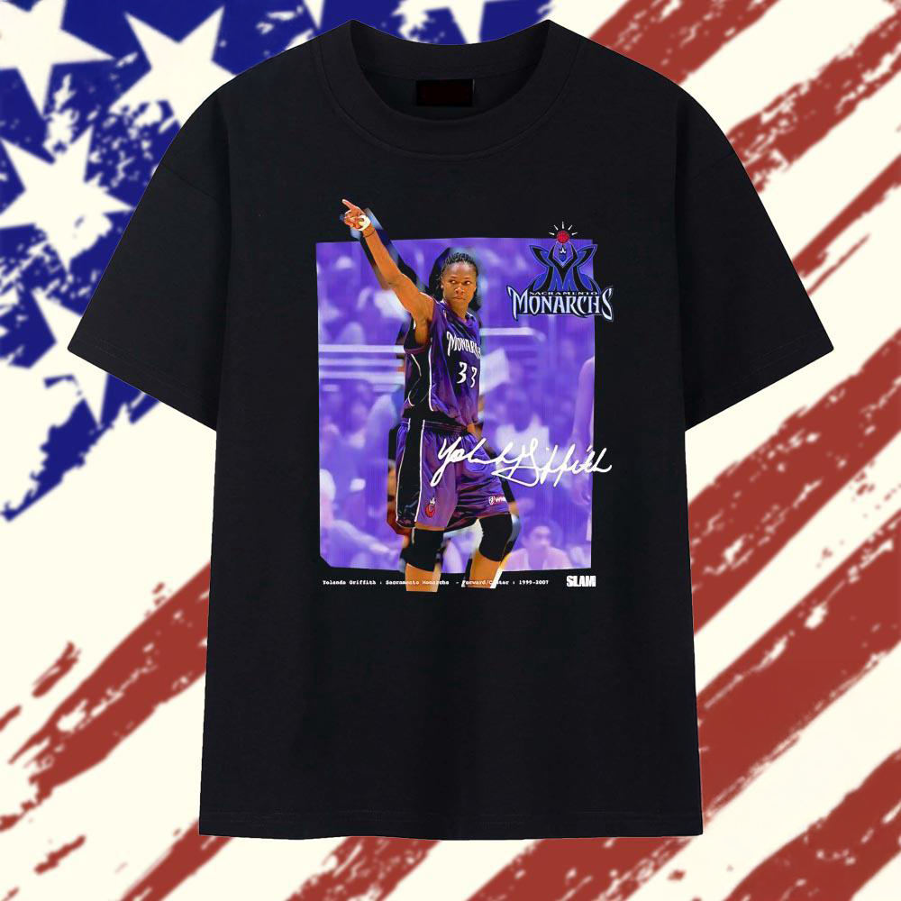 Yolanda Griffith Sacramento Monarchs Signature SLAM Graphic TShirt