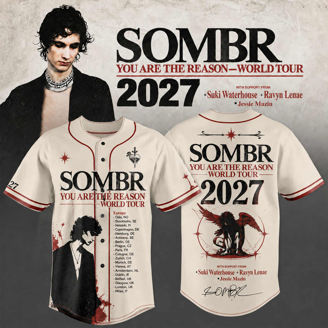 You Are The Reason Live EU 2027 Jersey Concert Fan Collection 1 - Unicasport You Are The Reason Live EU 2027 Jersey Concert Fan Collection