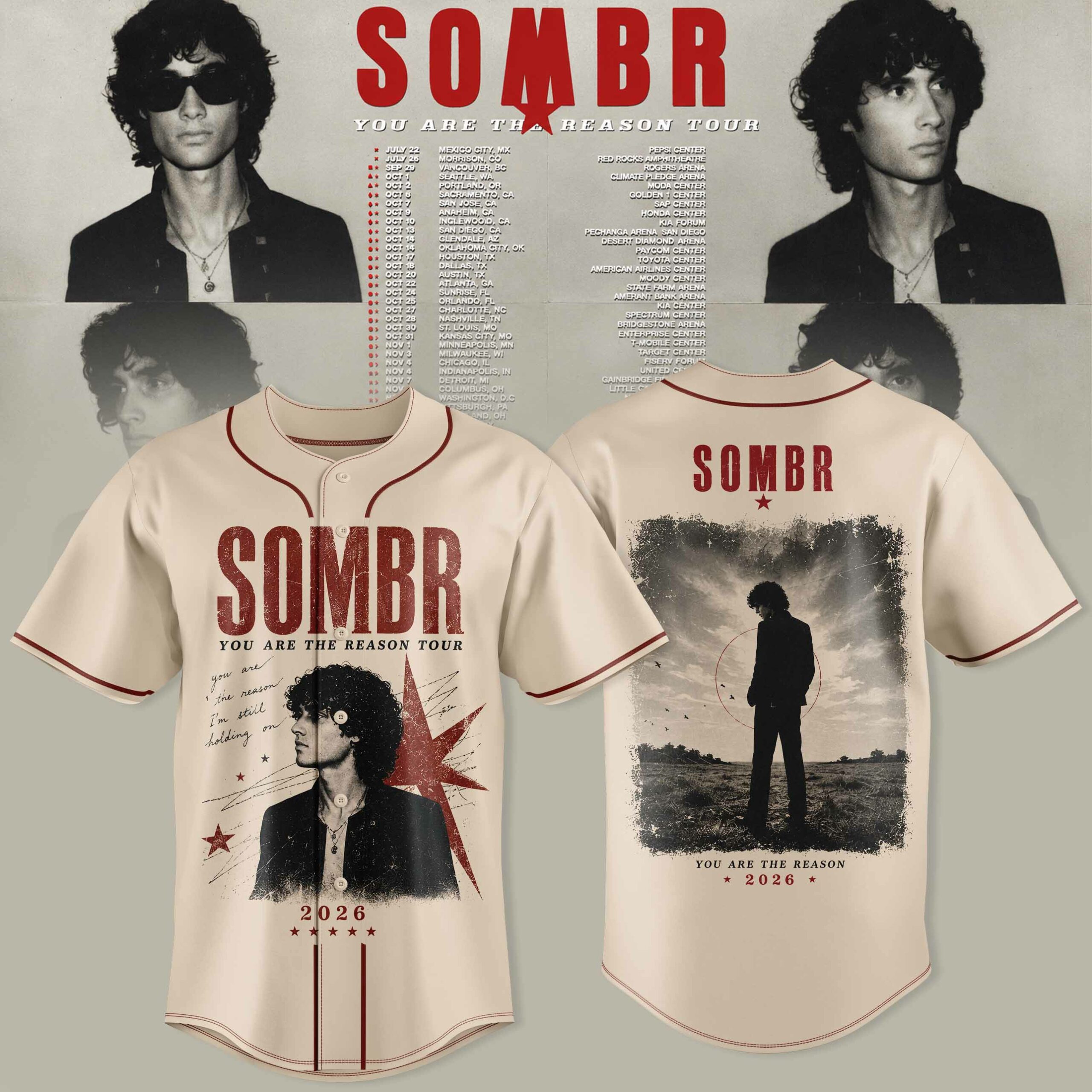 You Are The Reason Tour Premium 3D Collector Edition Sports Jersey