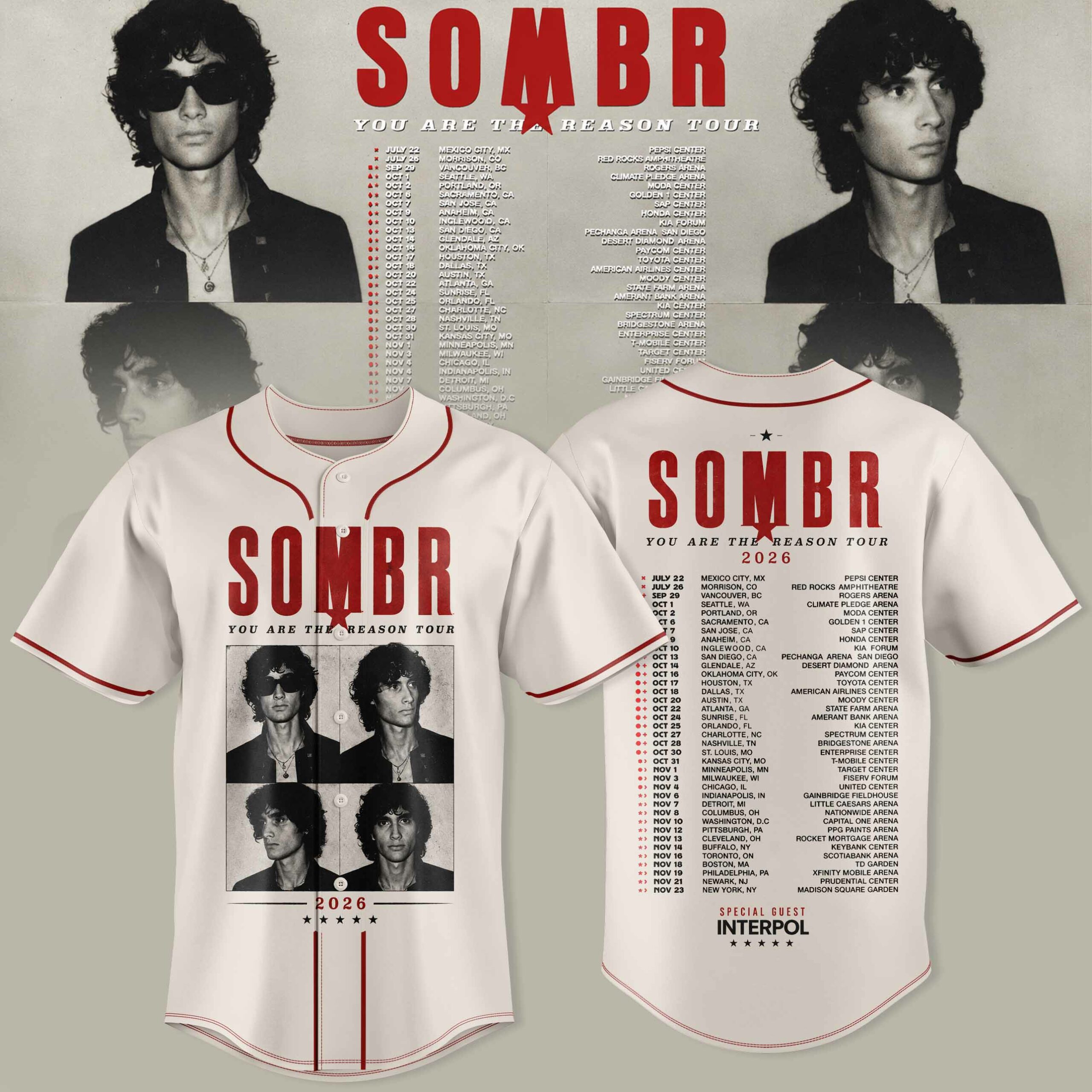 You Are The Reason Tour Premium 3D Limited Edition Baseball Jersey