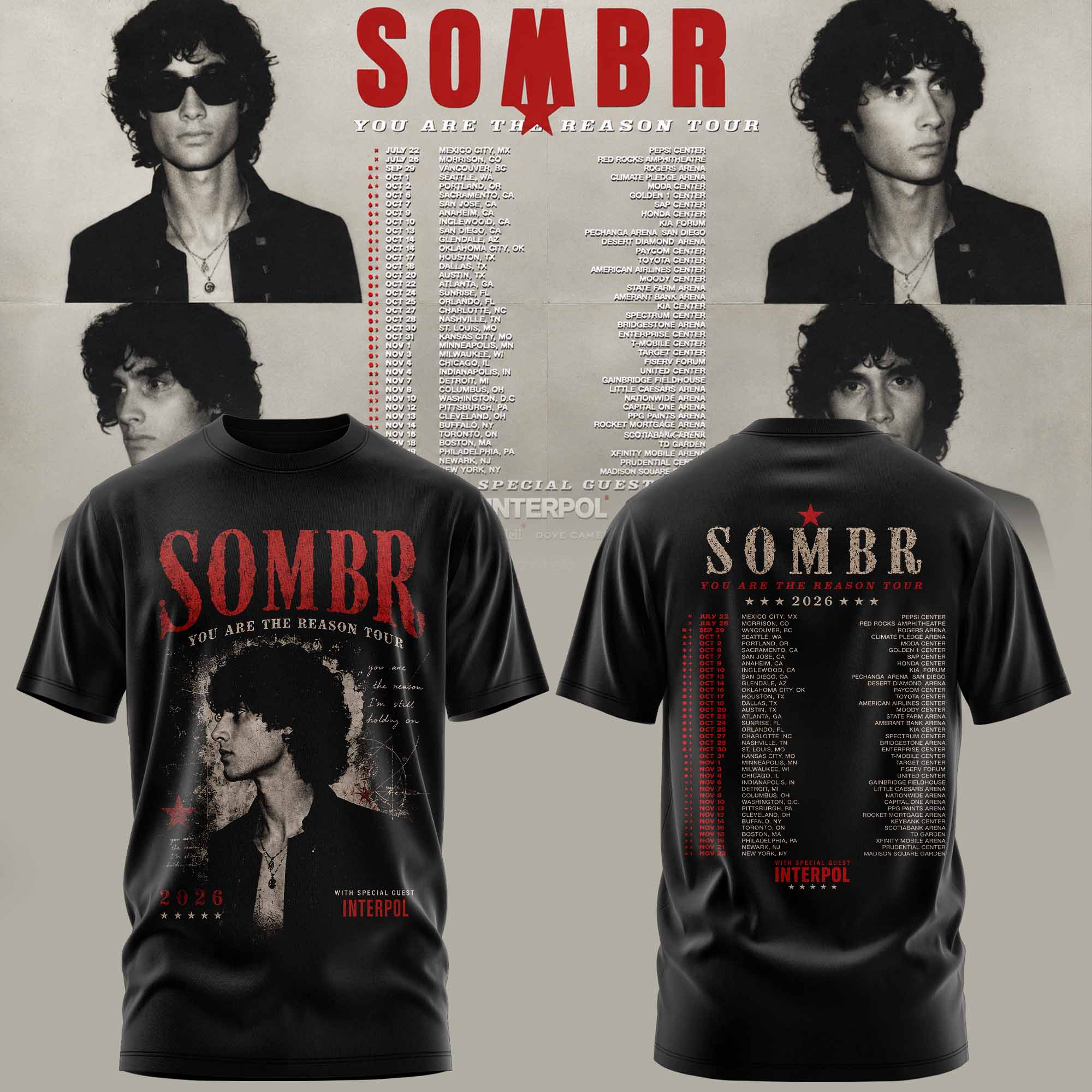 You Are The Reason Tour Premium 3D Premium Concert Graphic Tee