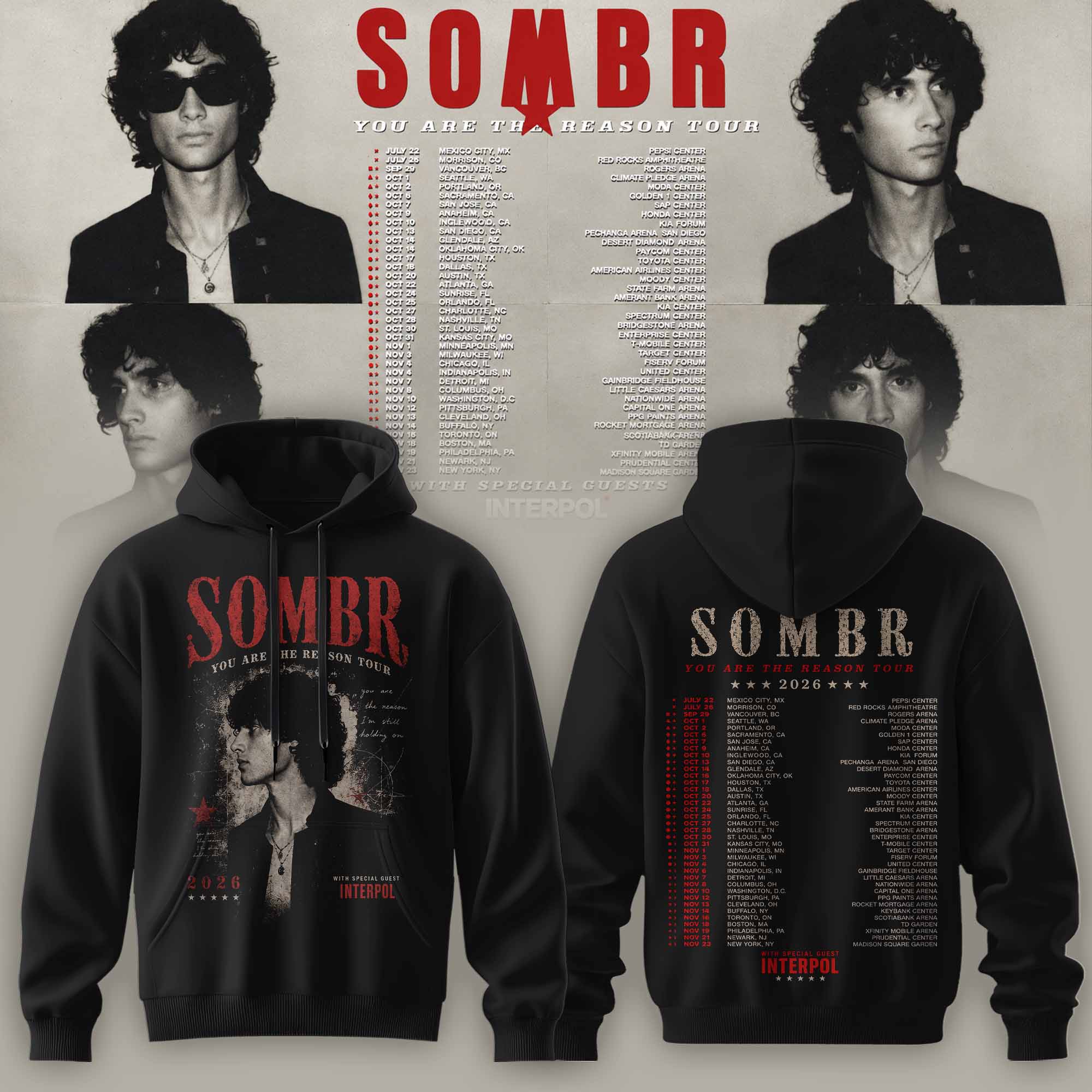 You Are The Reason Tour Premium 3D Premium Concert Hoodie