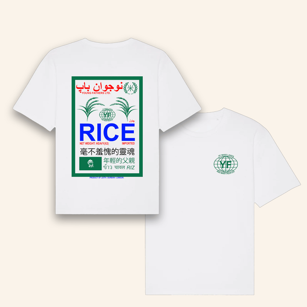 Young Fathers Merch Rice White TShirt Gifts For Husband