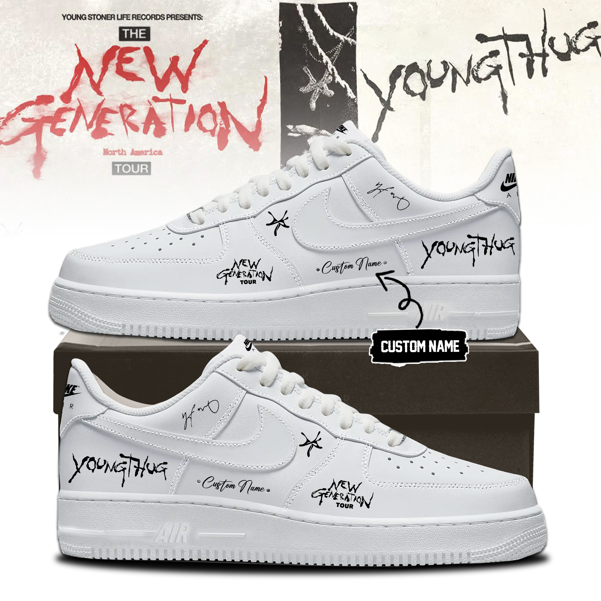 Young Thug The New Generation Tour 2026 Exclusive Concert Casual Shoes