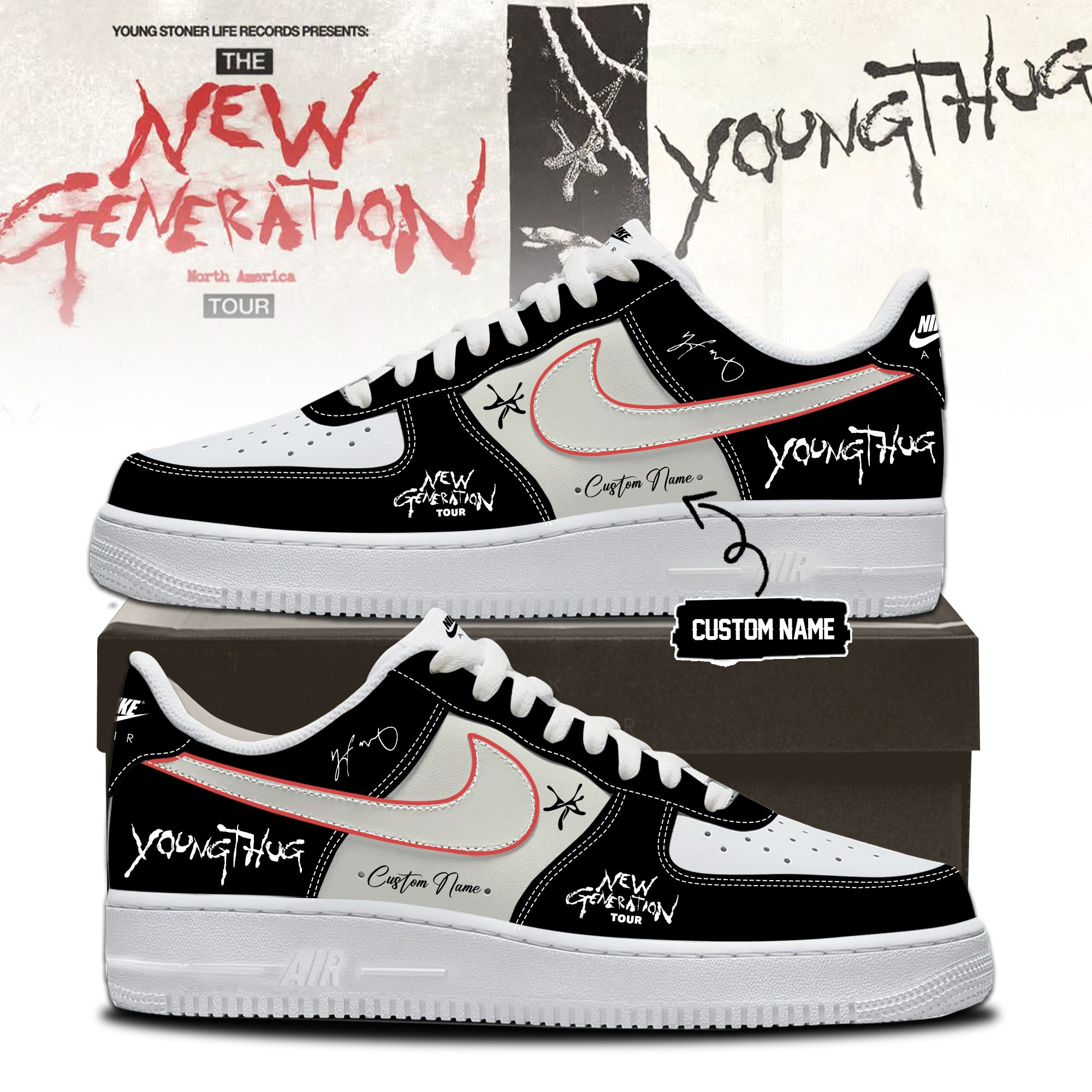 Young Thug The New Generation Tour 2026 Exclusive Signature Casual Shoes