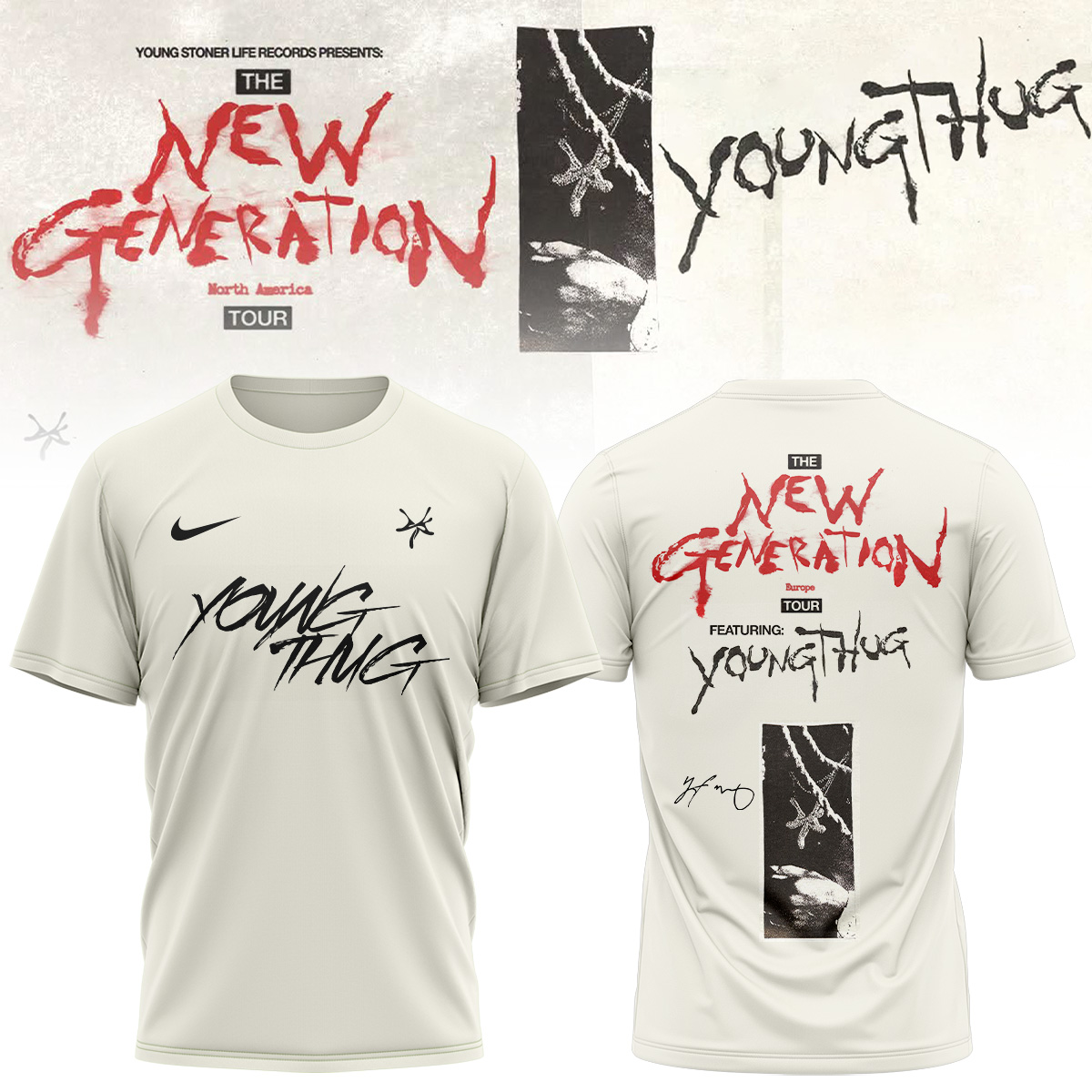 Young Thug The New Generation Tour 2026 Limited Edition Signature Graphic T Shirt