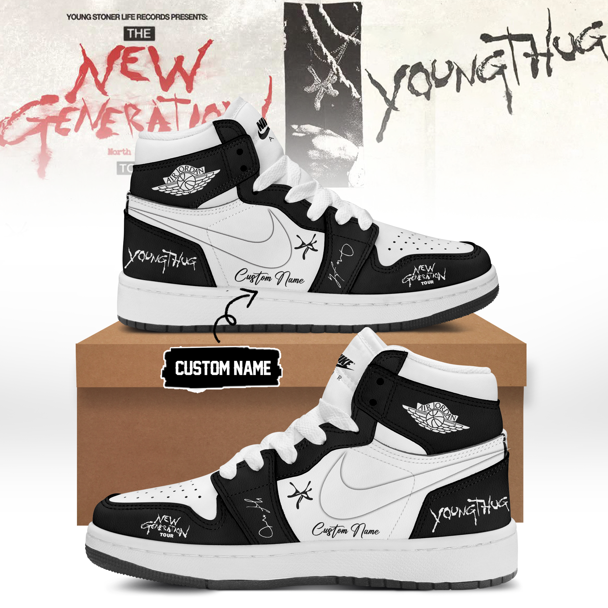 Young Thug The New Generation Tour 2026 Limited Edition Street Style Sneakers