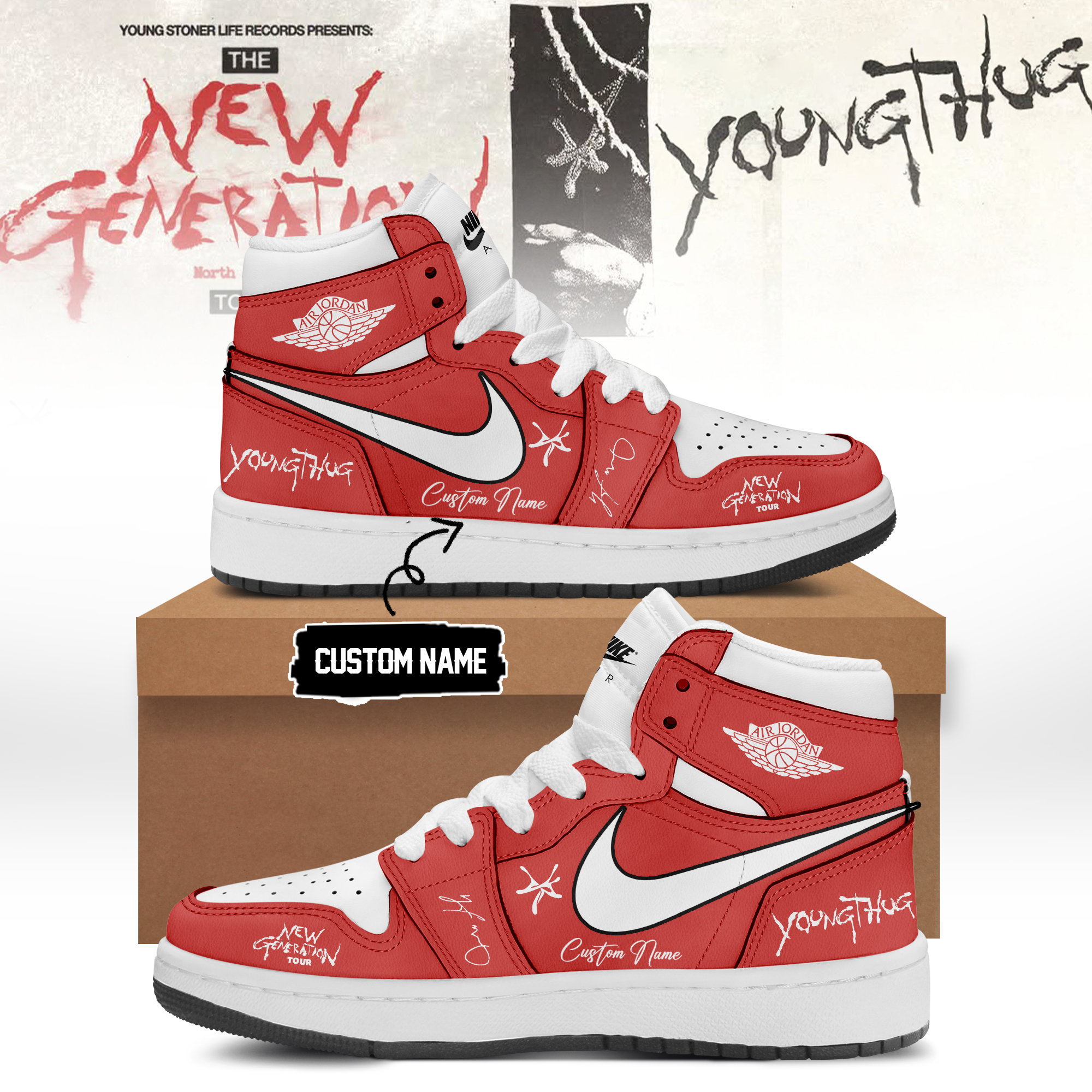 Young Thug The New Generation Tour 2026 Limited Release Fan Sneakers