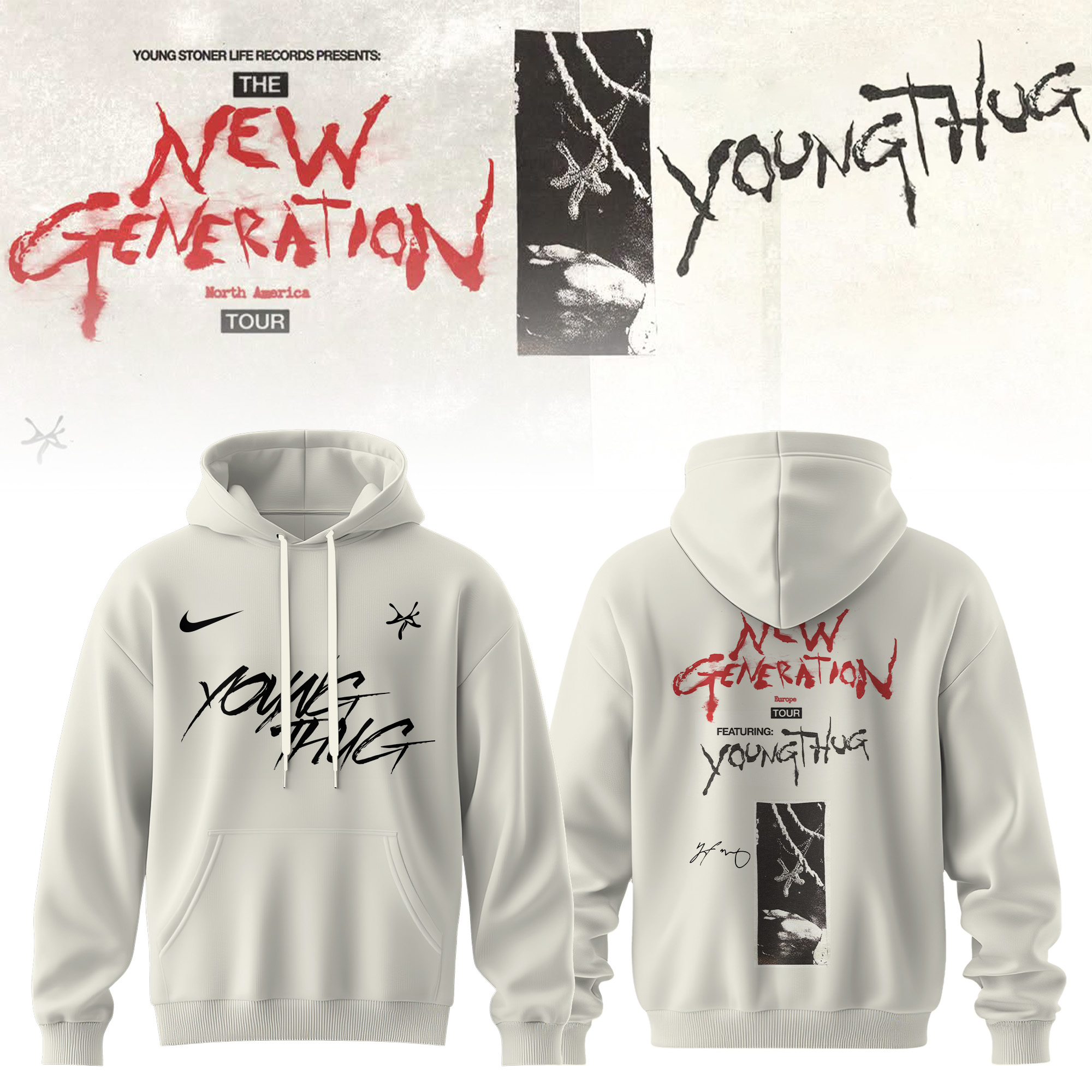 Young Thug The New Generation Tour 2026 Premium Signature Concert Hoodie