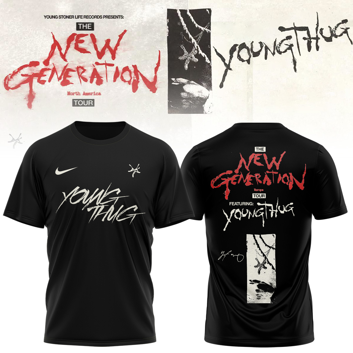 Young Thug The New Generation Tour 2026 Premium Signature Concert Tee
