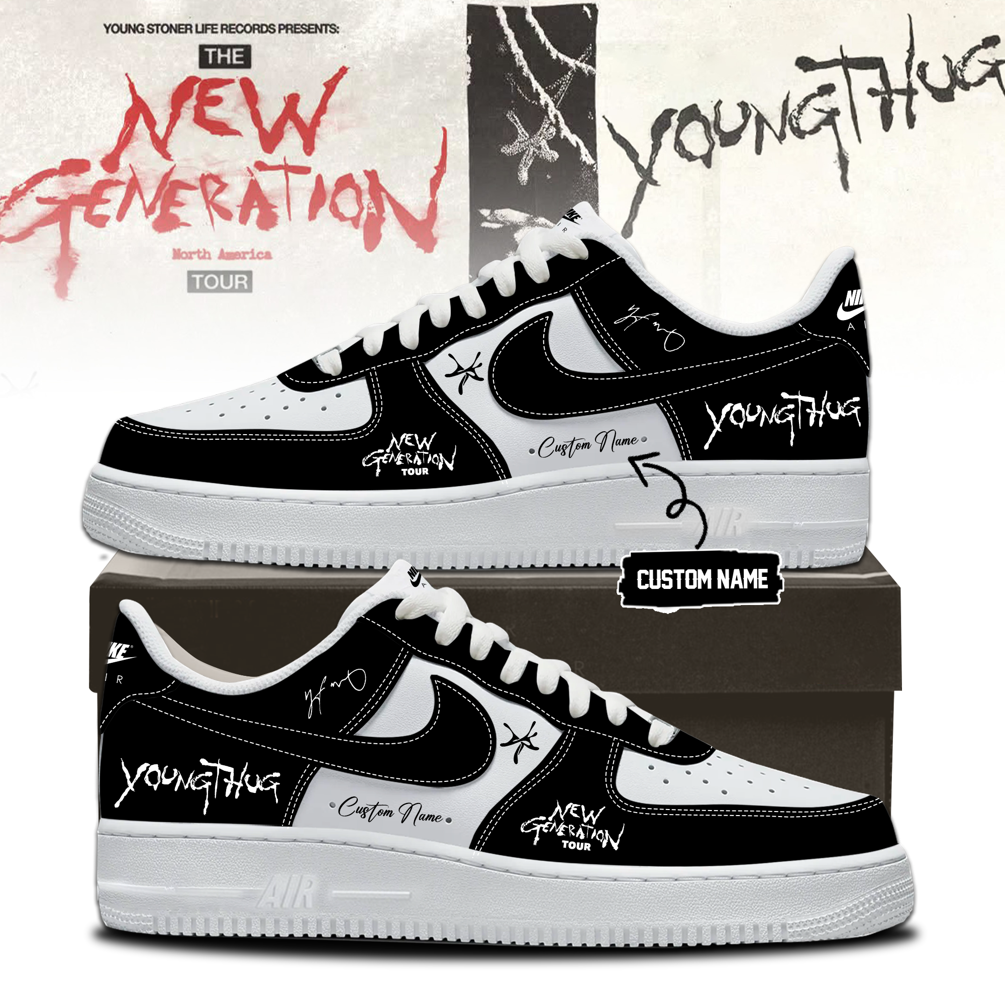 Young Thug The New Generation Tour 2026 Premium Signature Fan Shoes