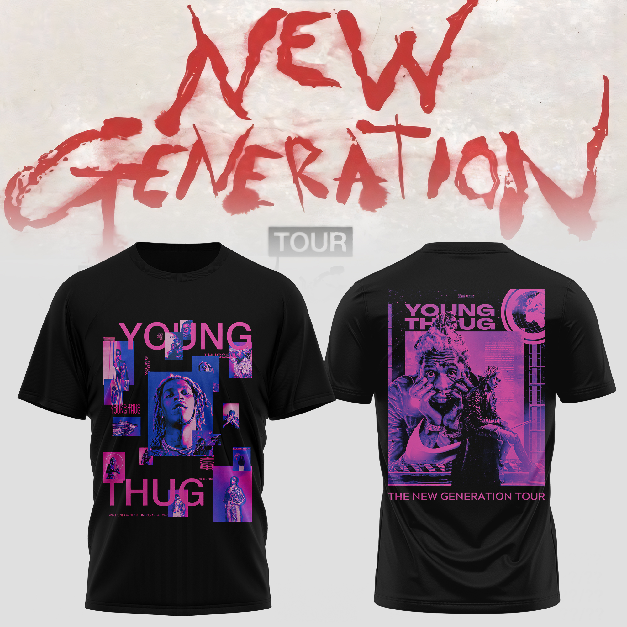 Young Thug The New Generation Tour Limited Edition Graphic T Shirt
