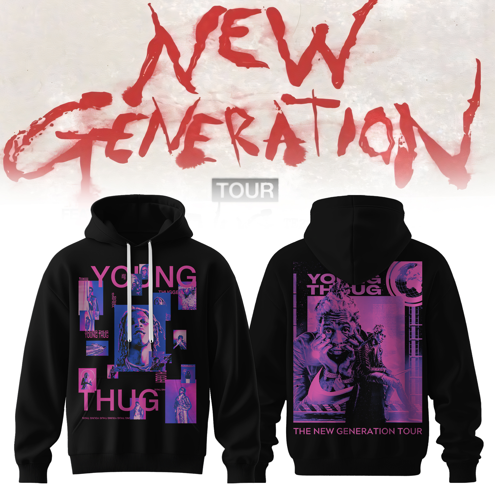 Young Thug The New Generation Tour Limited Edition Pullover Hoodie