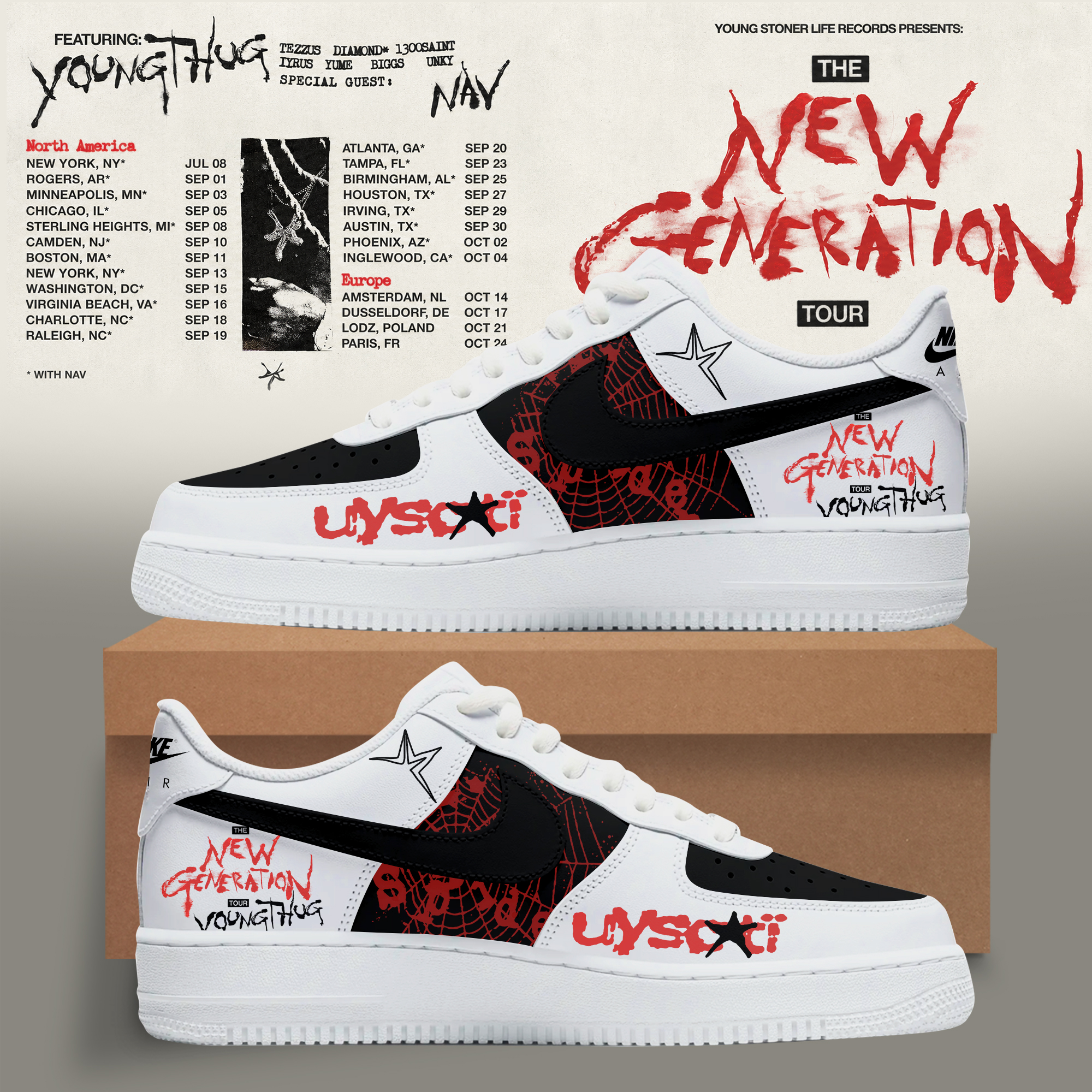 Young Thug The New Generation World Tour 2026 Collector Edition Sneakers