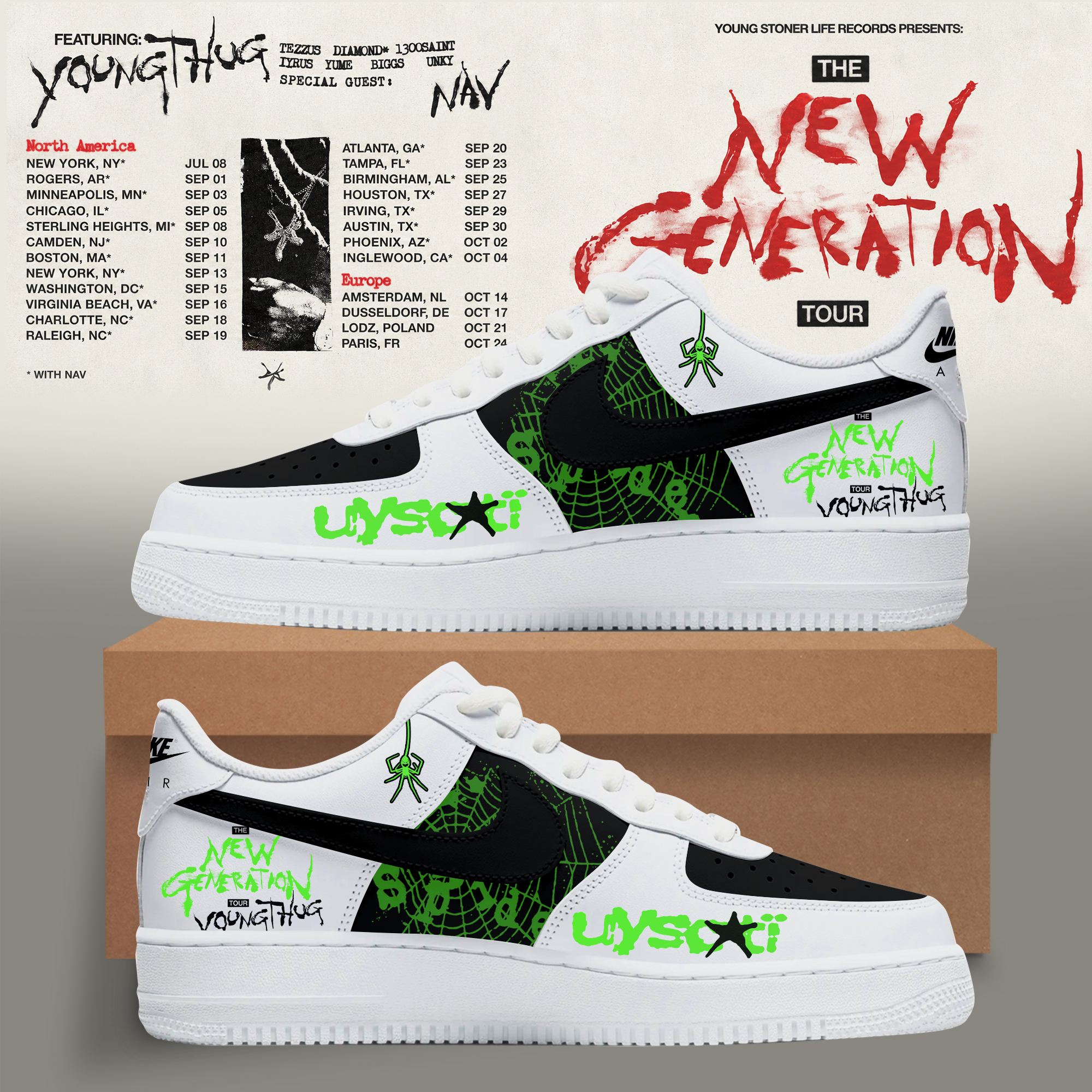 Young Thug The New Generation World Tour 2026 Premium Casual Shoes