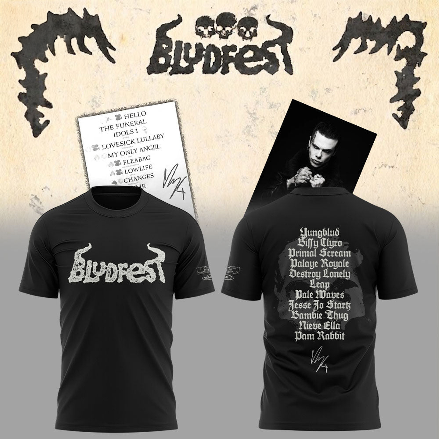 Yungblud Army x Idols The World Tour Collector Edition Graphic T Shirt