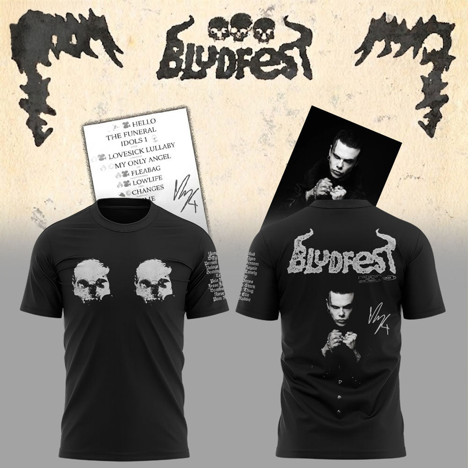 Yungblud Army x Idols The World Tour Premium Concert Graphic Tee