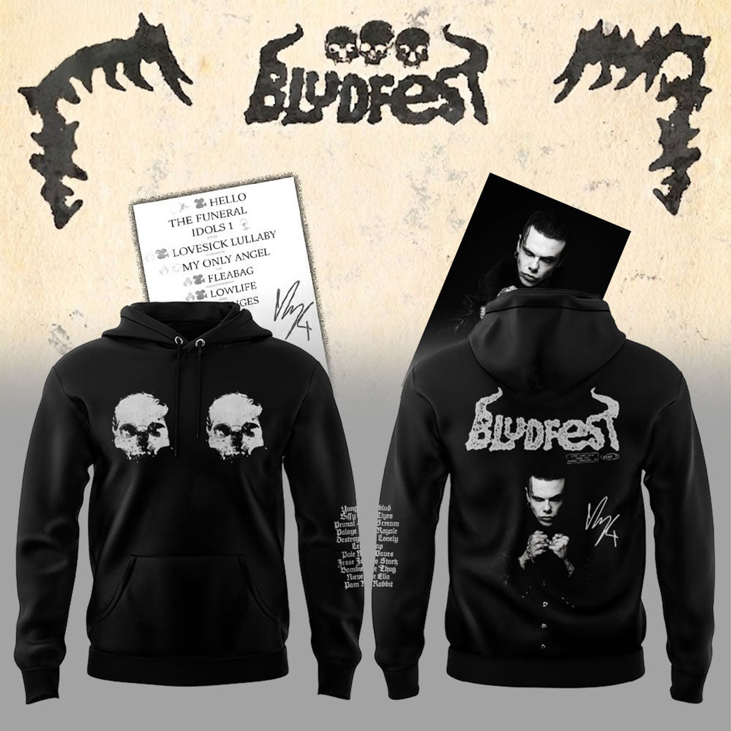 Yungblud Army x Idols The World Tour Premium Concert Hoodie