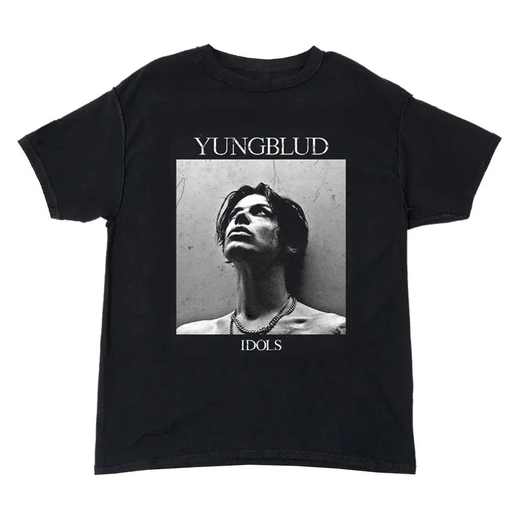 Yungblud Merch Black Square Photo TShirt Gifts For Someone Who Likes Music