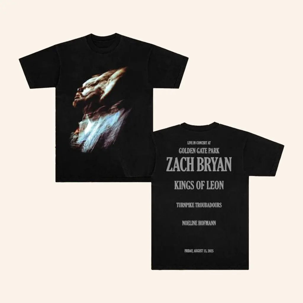 Zach Bryan Merch Golden Gate Park Fade TShirt Gifts For Him