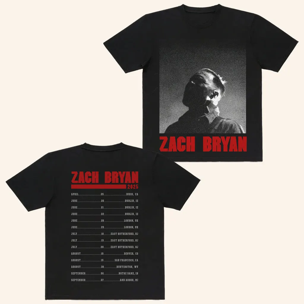 Zach Bryan Merch Zb Photo Dateback TShirt Gifts For Husband
