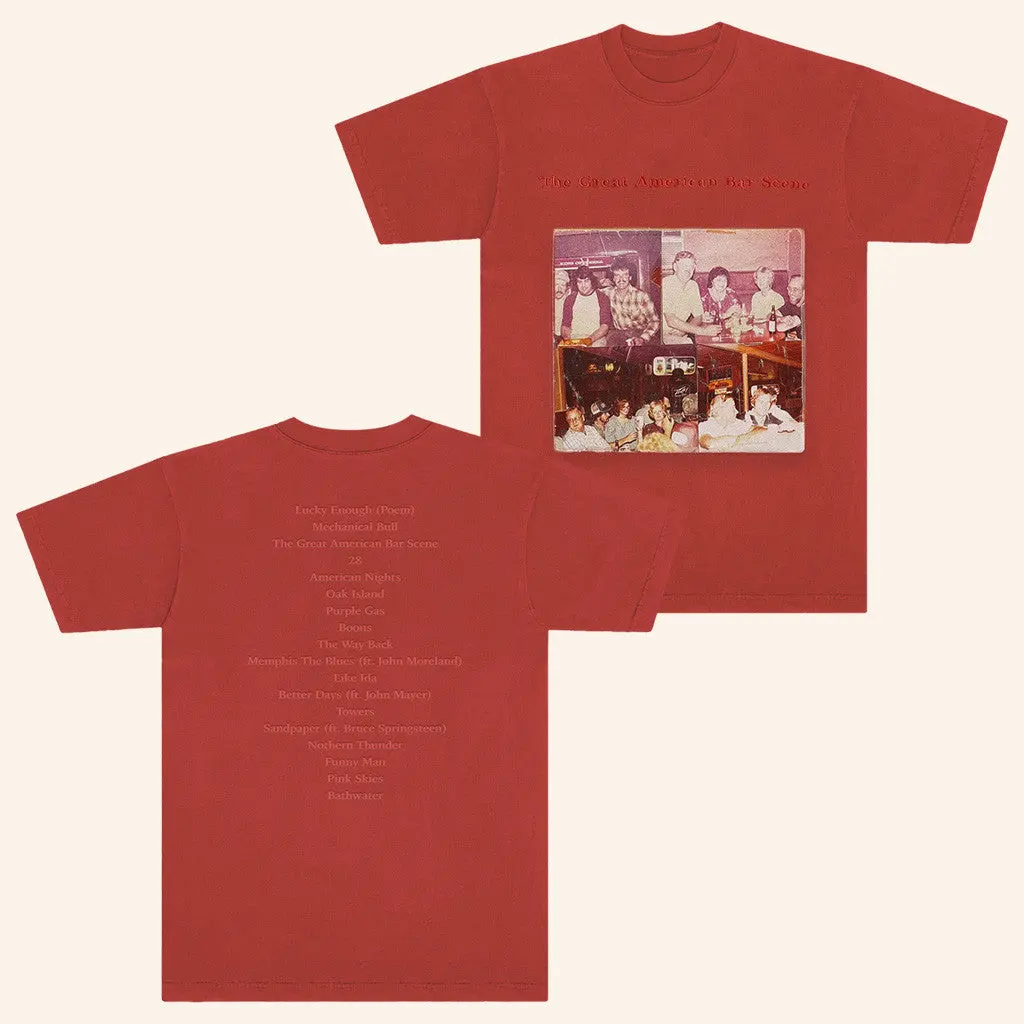 Zach Bryan Tour Merch 2025 Bar Scene Rust Album TShirt Gifts For Besties