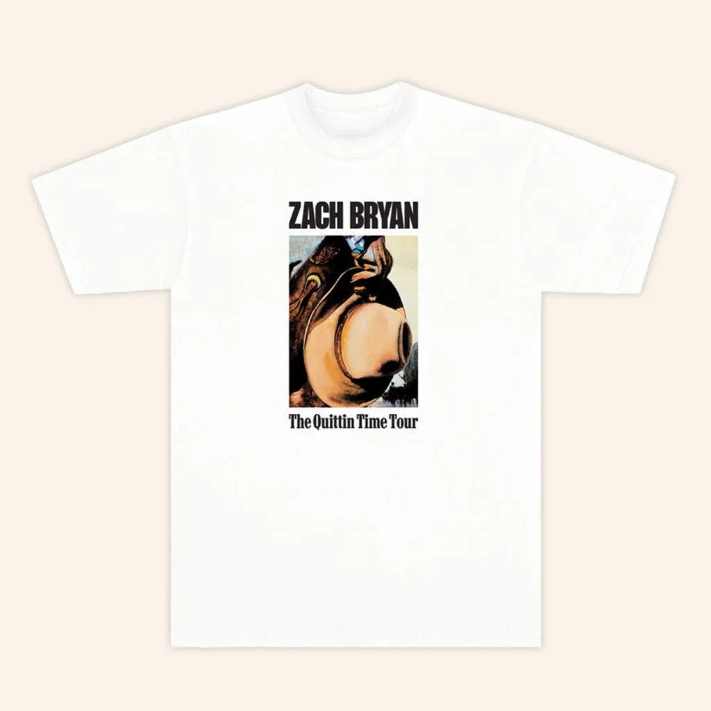 Zach Bryan Tour Merch 2025 ZB Cowboy White TShirt Gift For Son
