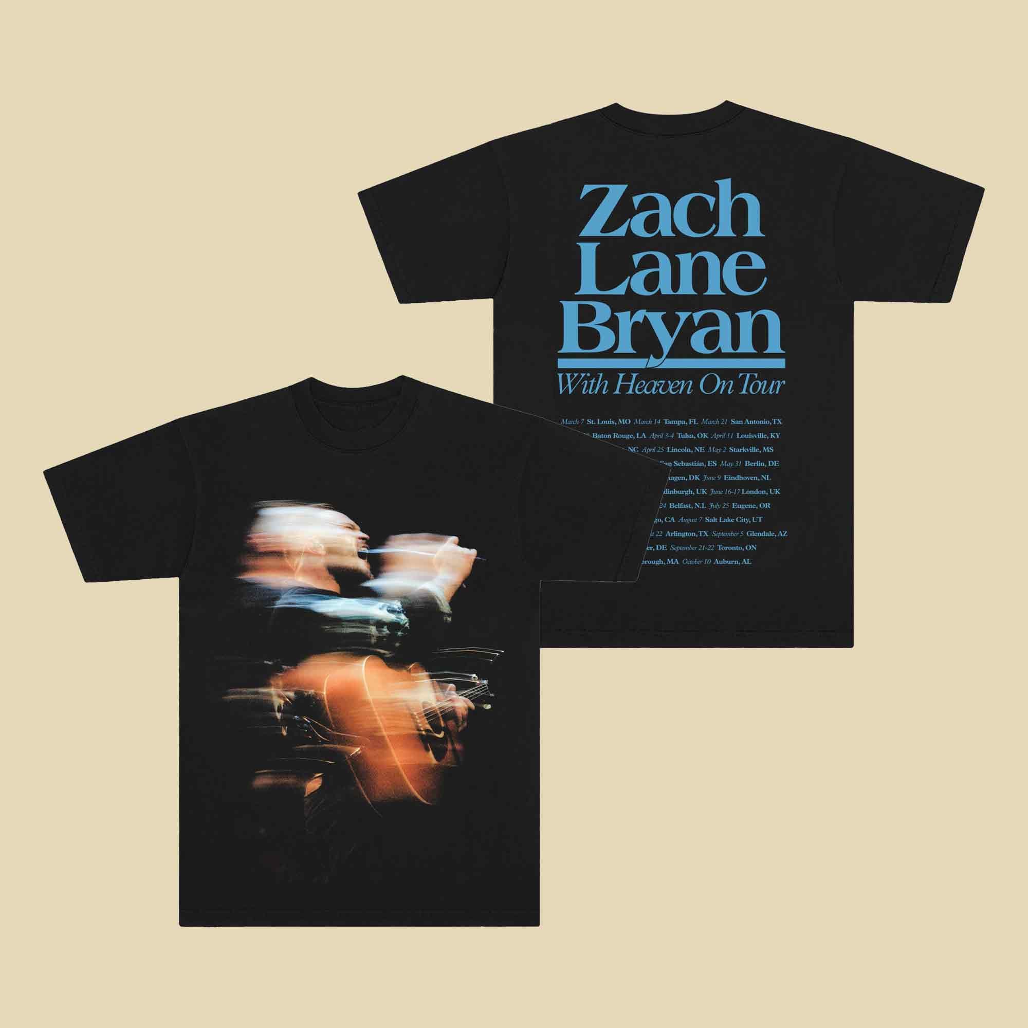 Zach Bryan With Heaven On Tour 2026 TShirt Zach Bryan Tour 2026 Merch Gift For Girlfriend