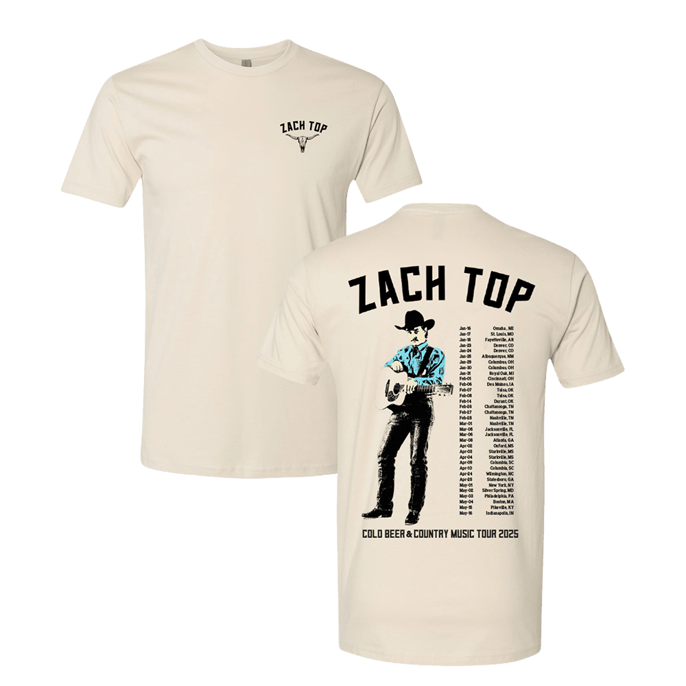 Zach Top Merch Zach Top 2025 Natural Tour TShirt Gifts For Music Fans