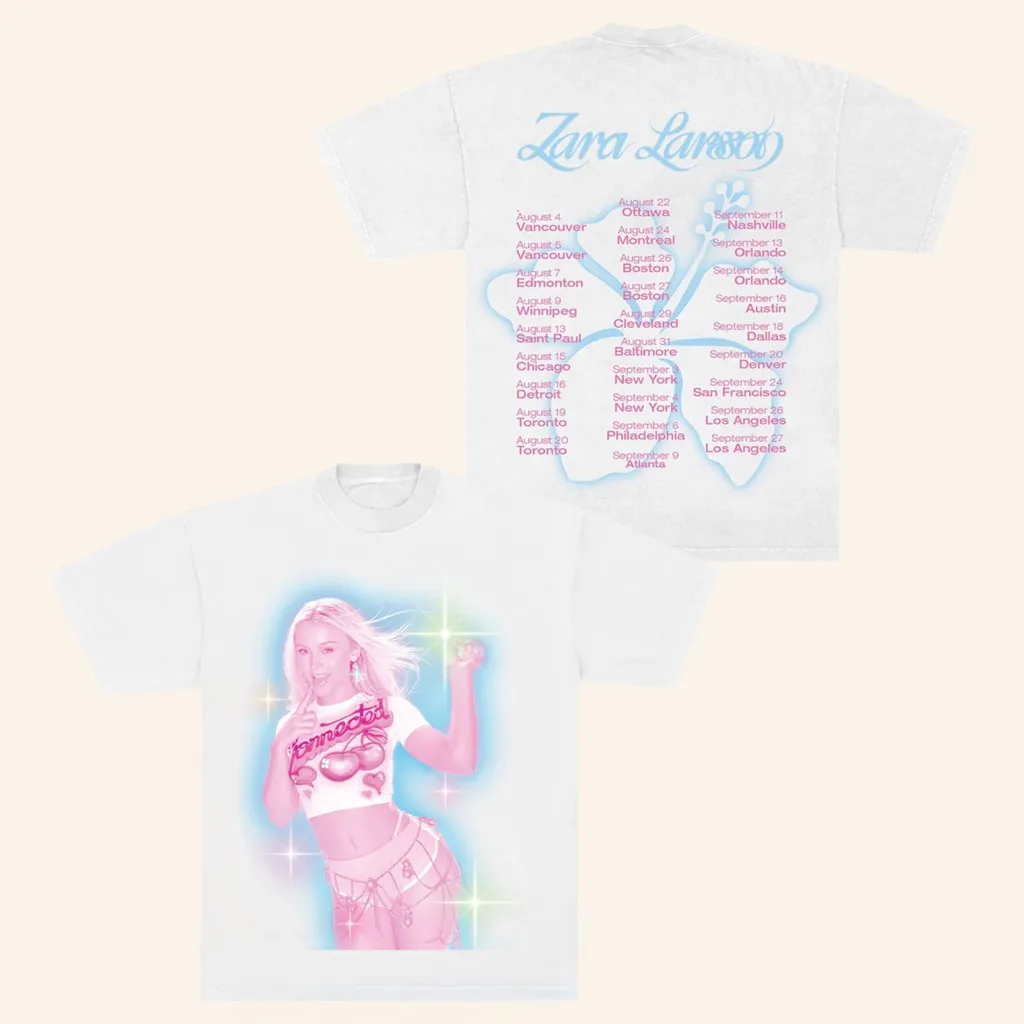 Zara Larsson Merch Sparkle Date Back Tour TShirt Christmas Gifts For Girlfriend