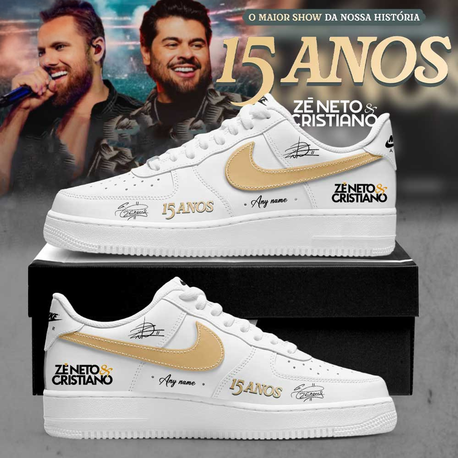 Ze Neto Cristiano 15 Years Career Celebration Premium AF1 Collection