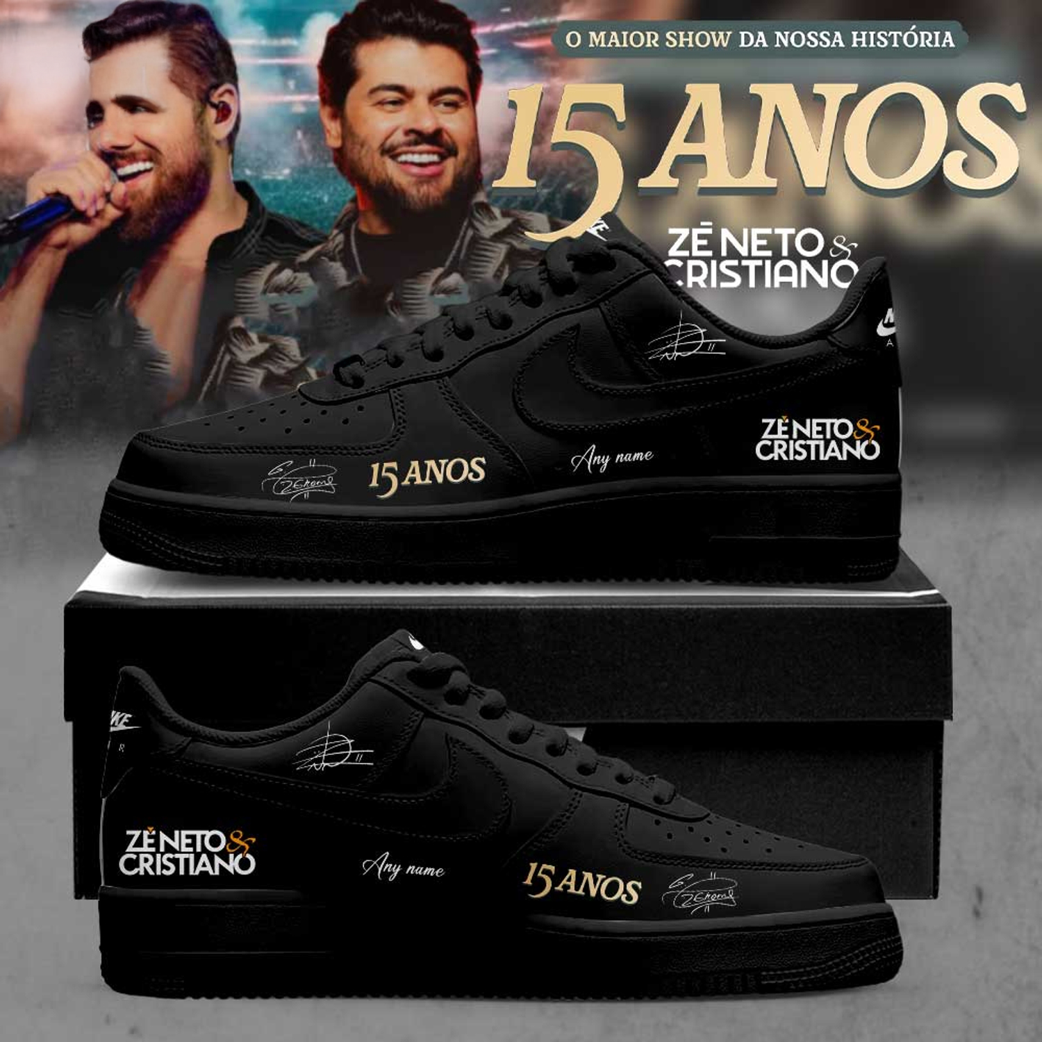 Ze Neto Cristiano 15 Years Career Celebration Signature AF1 Edition