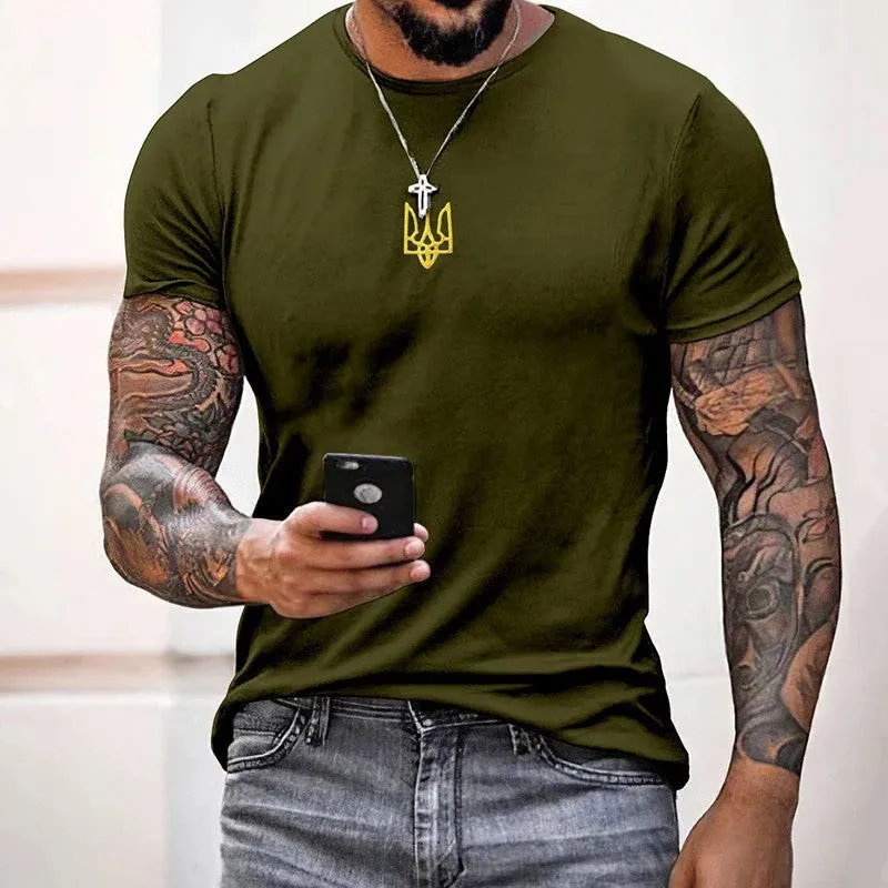 Zelensky Green Shirt Ukrainian Trident Symbol Zelensky TShirt Shirt Ukraine Merch