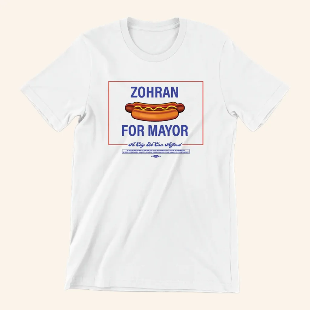 Zohran Mamdani Merch Zohran For Mayor Hot Dog TShirt Gift Ideas For Him